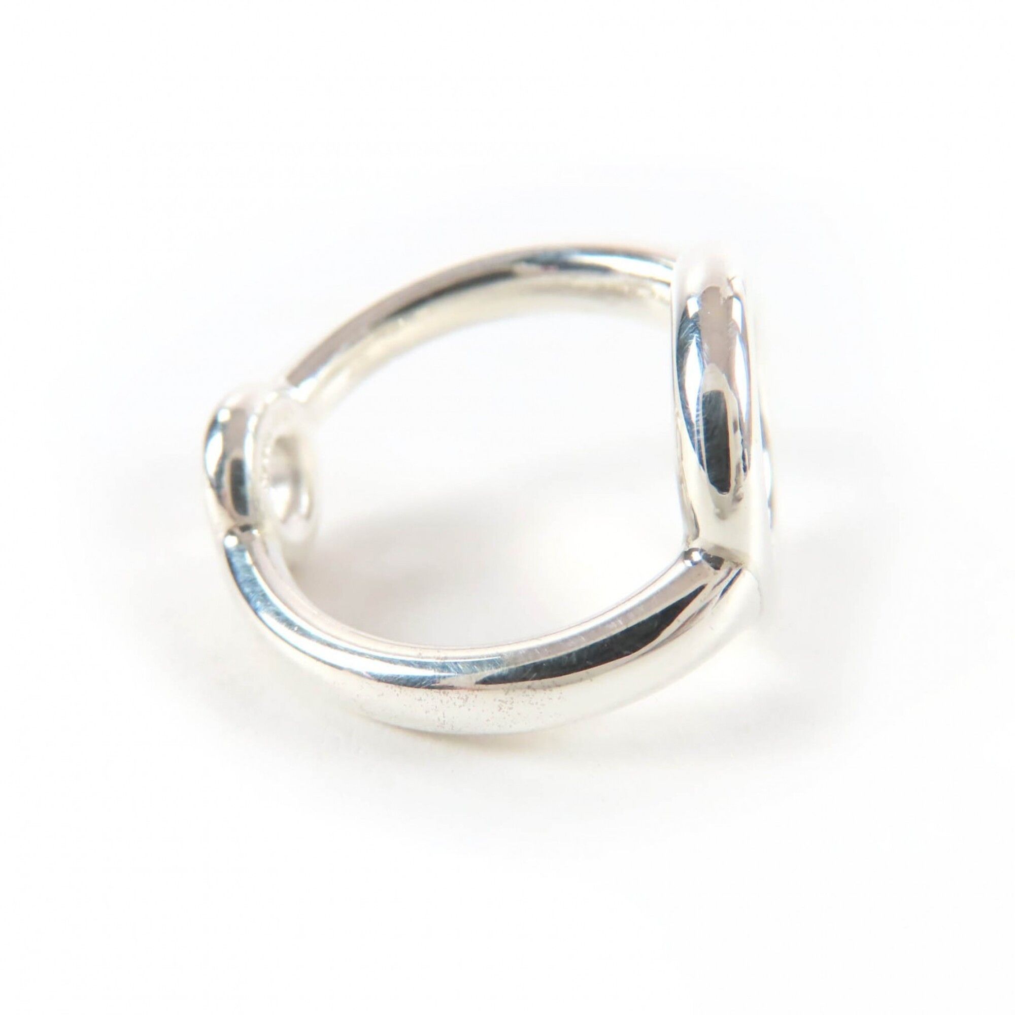 Hermes HERMES Vintage AG925 Sterling Silver Ring with Sellier Hardware, Size 49 (approximately equivalent to Japanese size), Weight: 5.4g, Women's Size ONE SIZE - 4 Thumbnail
