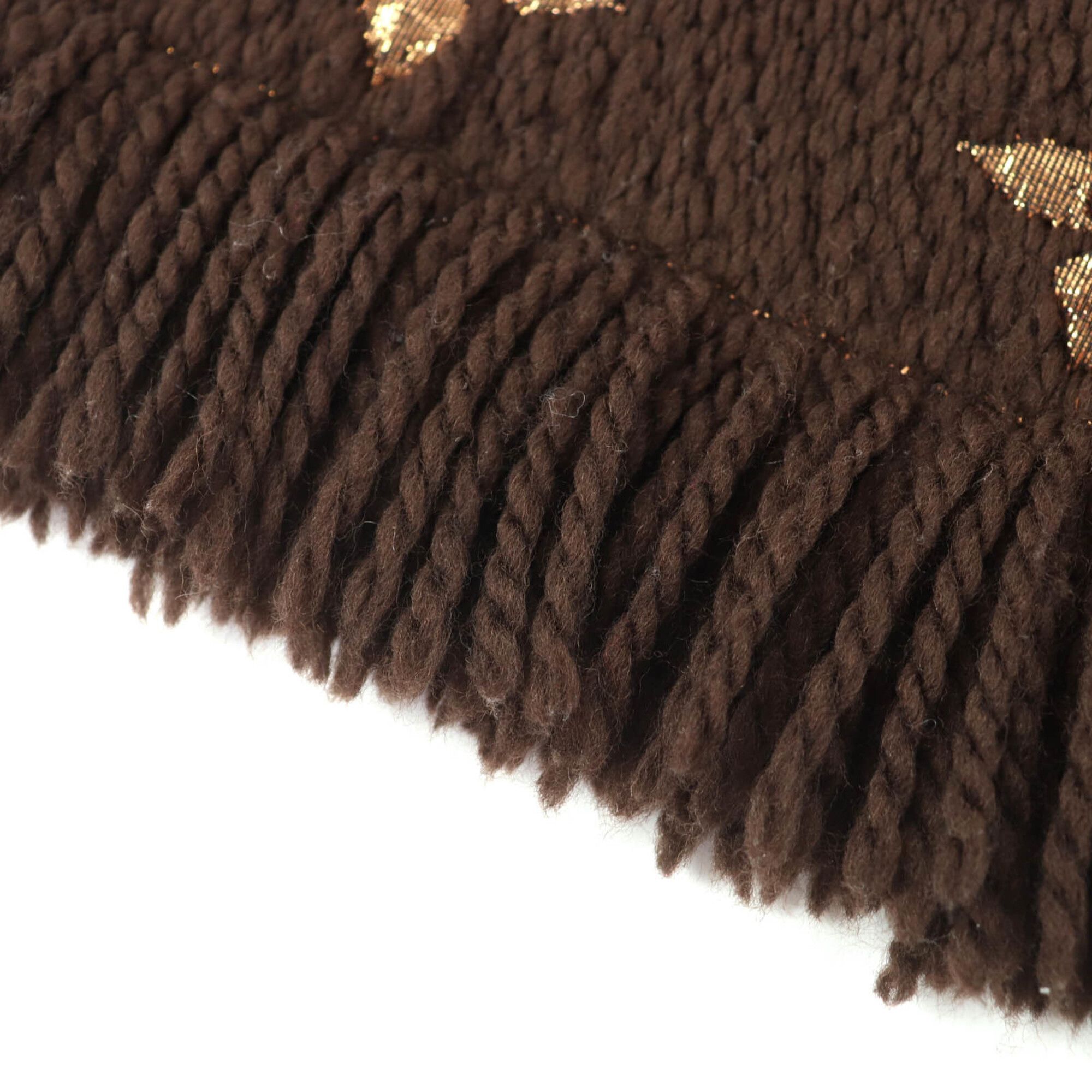 Louis Vuitton Louis Vuitton 2019 M71383 Echarpe Logomania Shine Wool Silk Scarf Brown Gold Made in Italy Authentic Women's Size ONE SIZE - 5 Thumbnail