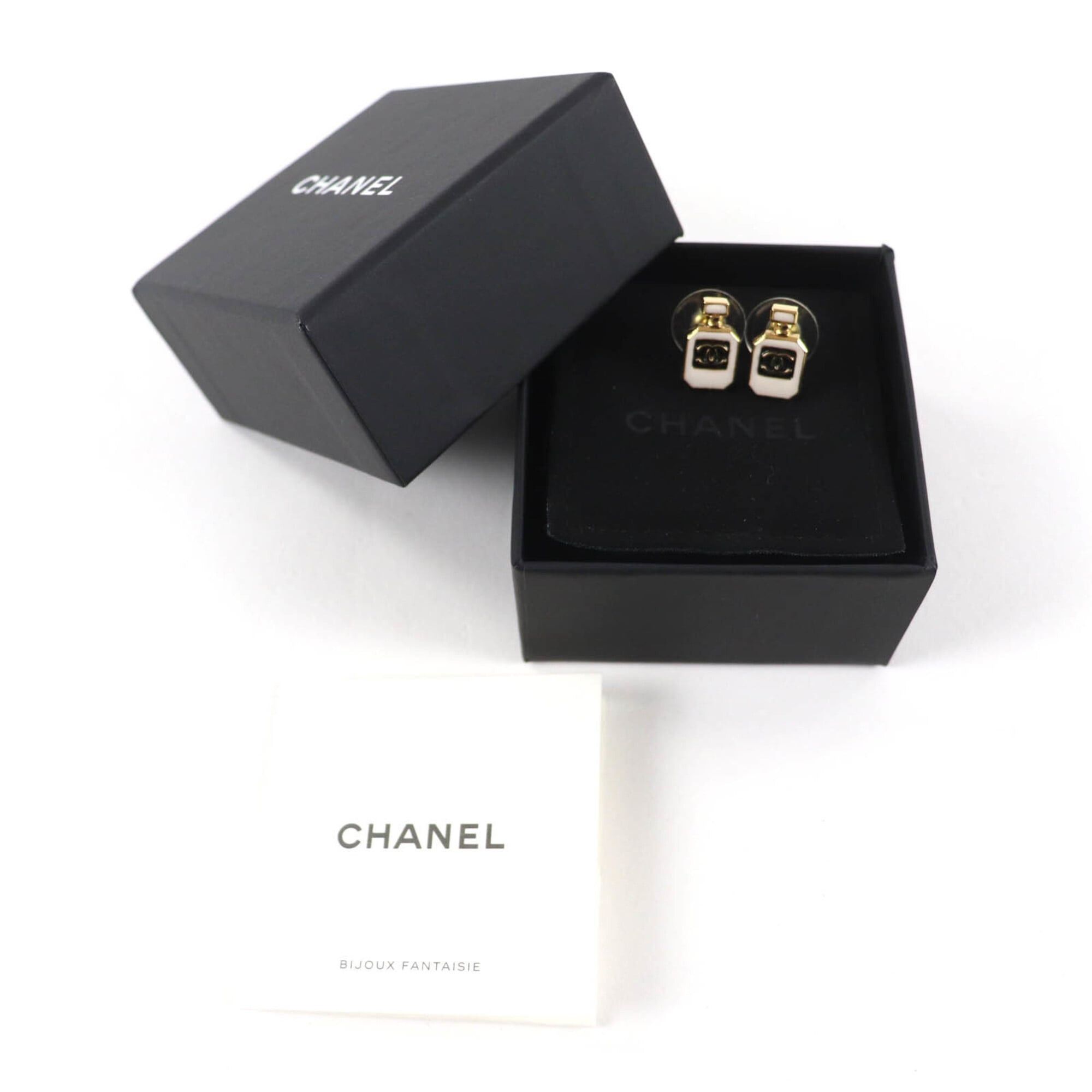 Chanel CHANEL C25C Coco Mark Perfume Bottle Earrings, Gold, Comes with Box and Dust Bag, Made in France, Women's. Size ONE SIZE - 2 Thumbnail