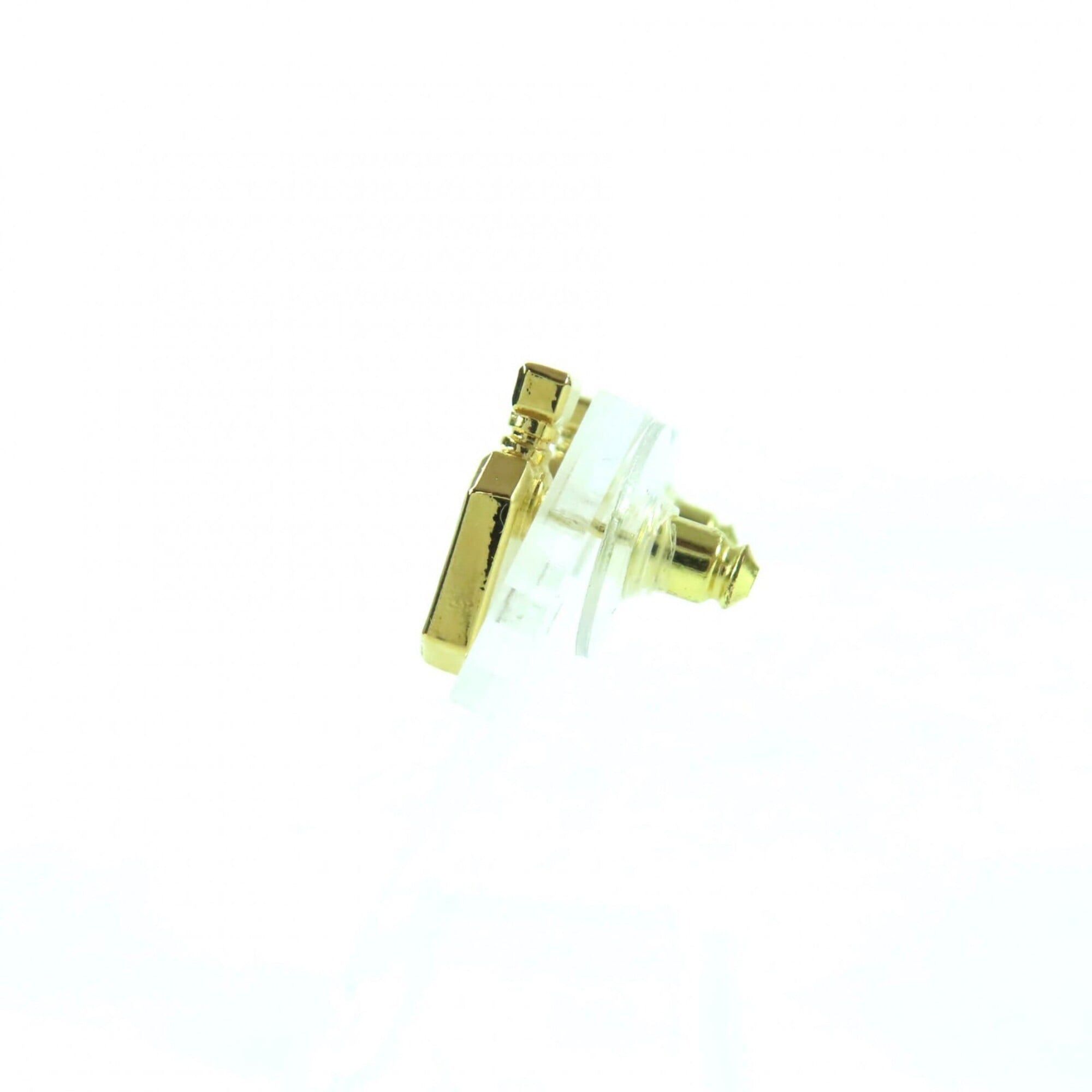 Chanel CHANEL C25C Coco Mark Perfume Bottle Earrings, Gold, Comes with Box and Dust Bag, Made in France, Women's. Size ONE SIZE - 3 Thumbnail