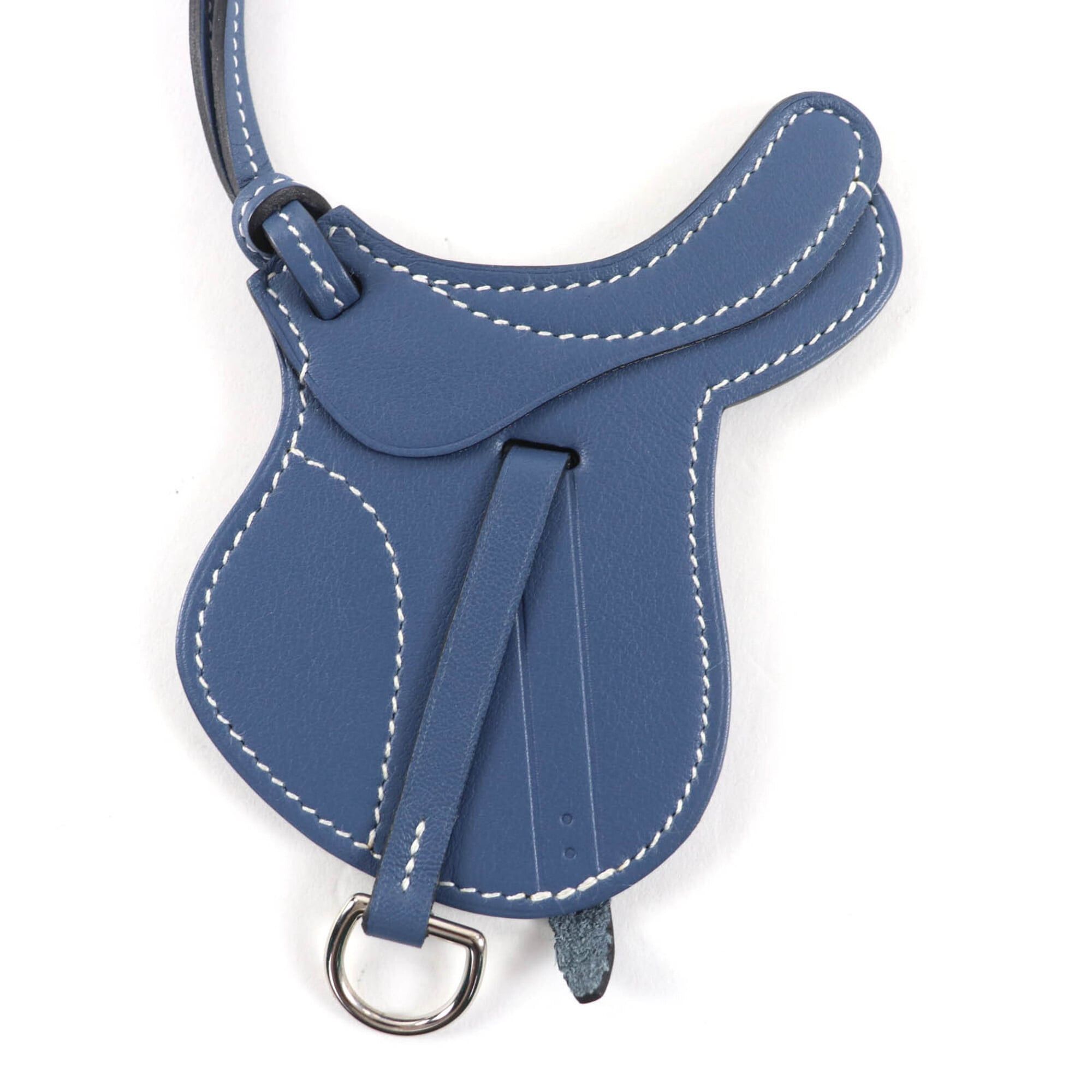 Hermes HERMES Paddock Sailor Charm, Veau Swift leather, Colvert silver hardware, bag charm, made in France, women's. Size ONE SIZE - 3 Thumbnail