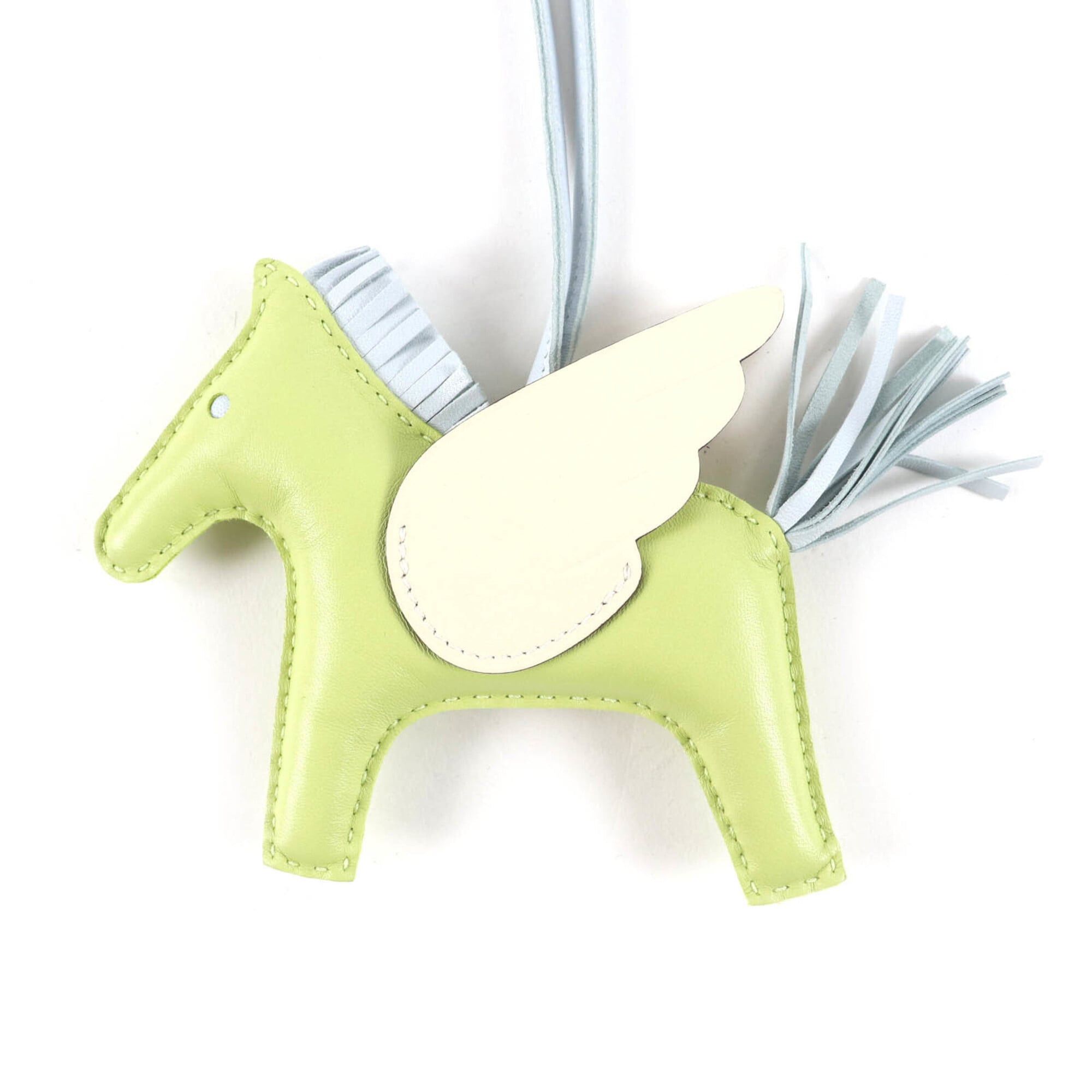 Hermes HERMES Rodeo Charm Pegasus MM Jaune Bourgeon Nata Bleu Brume Agneau Milo Bag Z Stamp Comes with Box Made in France Women's Size ONE SIZE - 4 Thumbnail