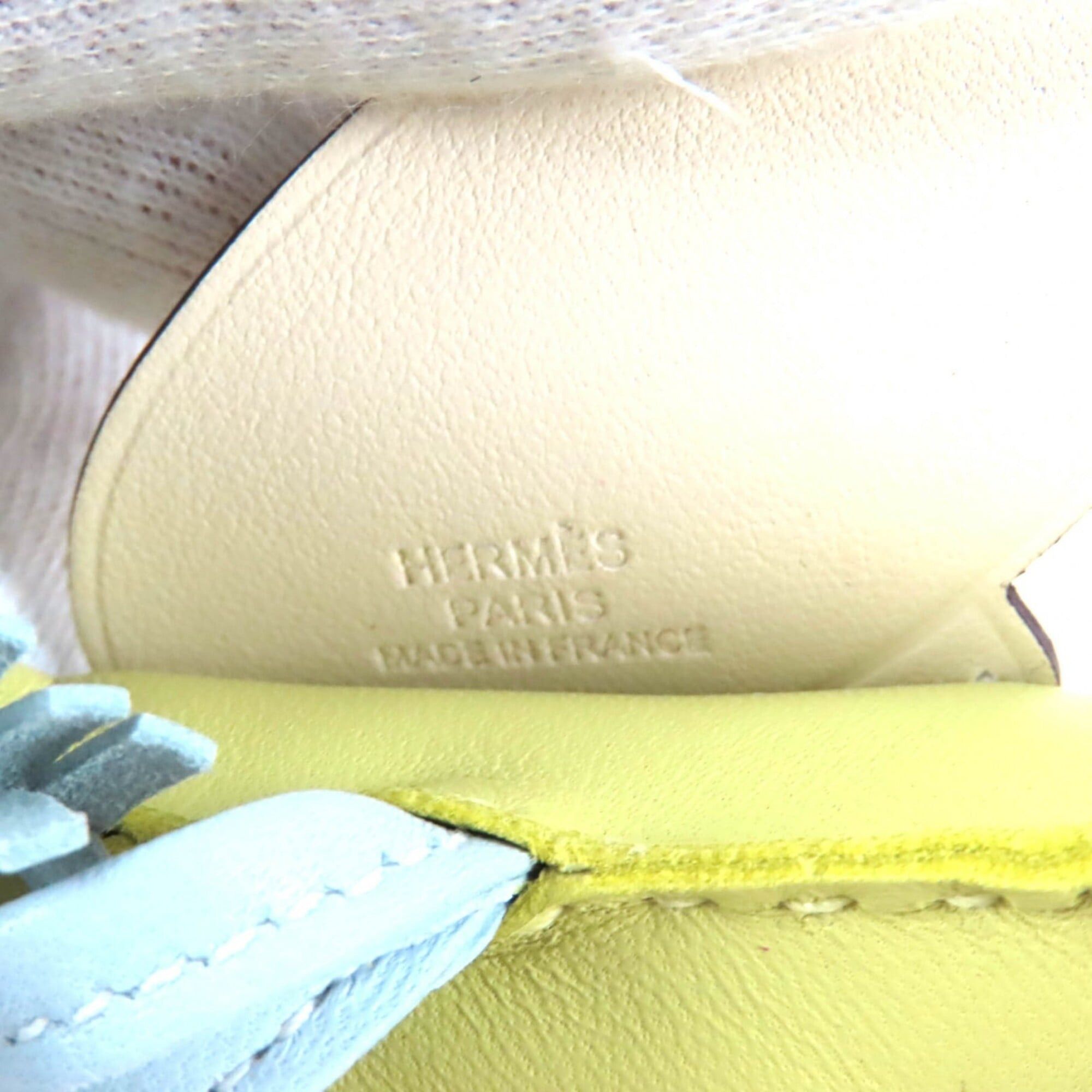 Hermes HERMES Rodeo Charm Pegasus MM Jaune Bourgeon Nata Bleu Brume Agneau Milo Bag Z Stamp Comes with Box Made in France Women's Size ONE SIZE - 9 Thumbnail