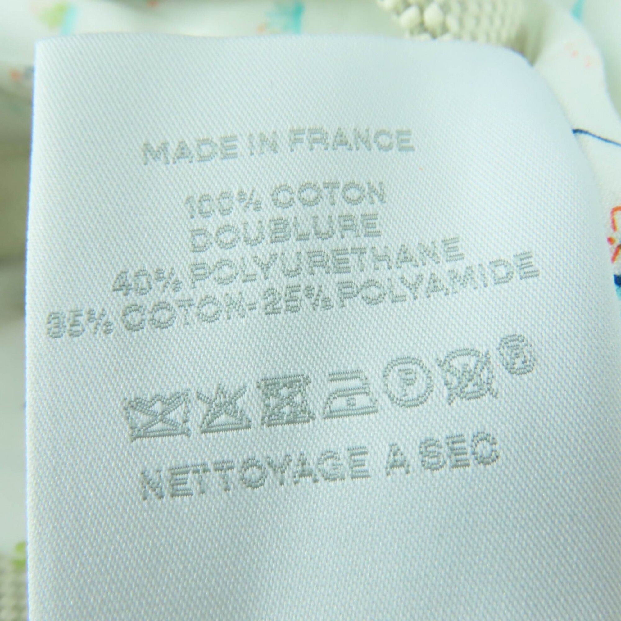 Hermes HERMES Cabriole Tote Bag, 100% Cotton, Gris Perle, Made in France, Women's. Size ONE SIZE - 11 Thumbnail