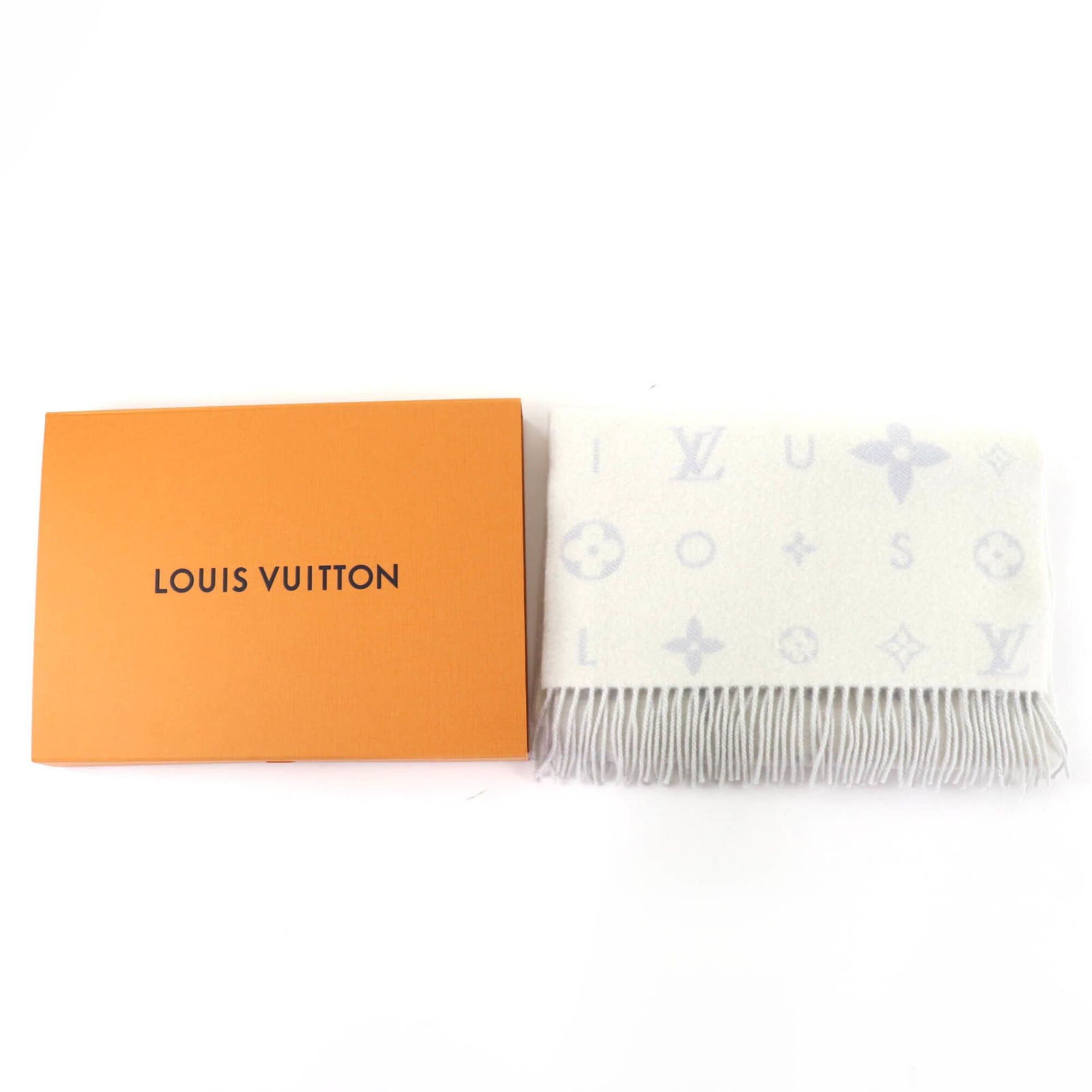 Louis Vuitton LOUIS VUITTON (Louis Vuitton) 2025 Model M97659 Reykjavik Cloud Scarf, 100% Cashmere, Gris Clair, Current Model, Authentic, with Box, Made in Italy, Women's. Size ONE SIZE - 2 Thumbnail