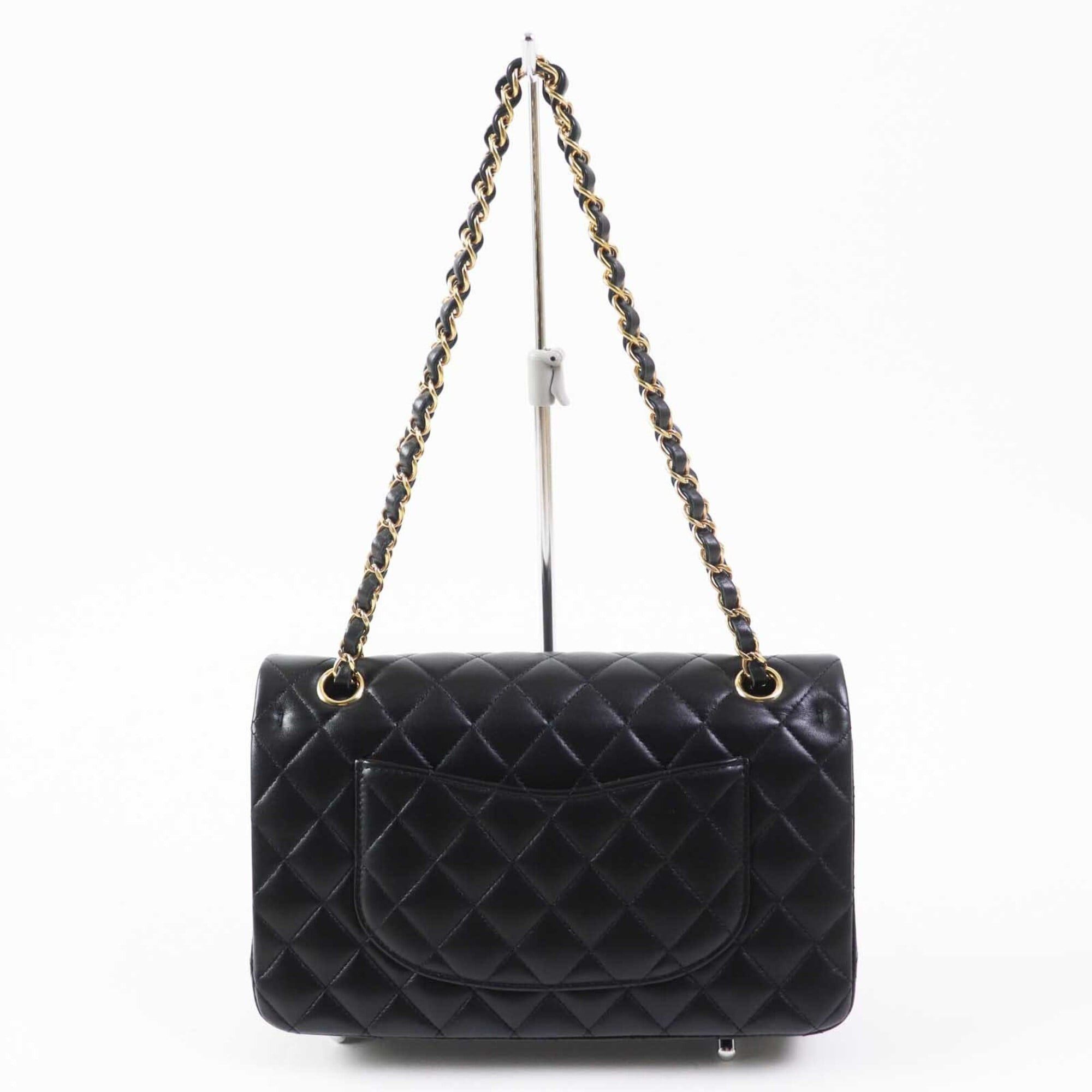 Chanel CHANEL A01112 Matelassé 25 Lambskin Shoulder Bag, Random Serial Number, Double Flap, Chain, Black with Gold Hardware, Comes Box and Dust Made in France, Women's. Size ONE SIZE - 5 Thumbnail