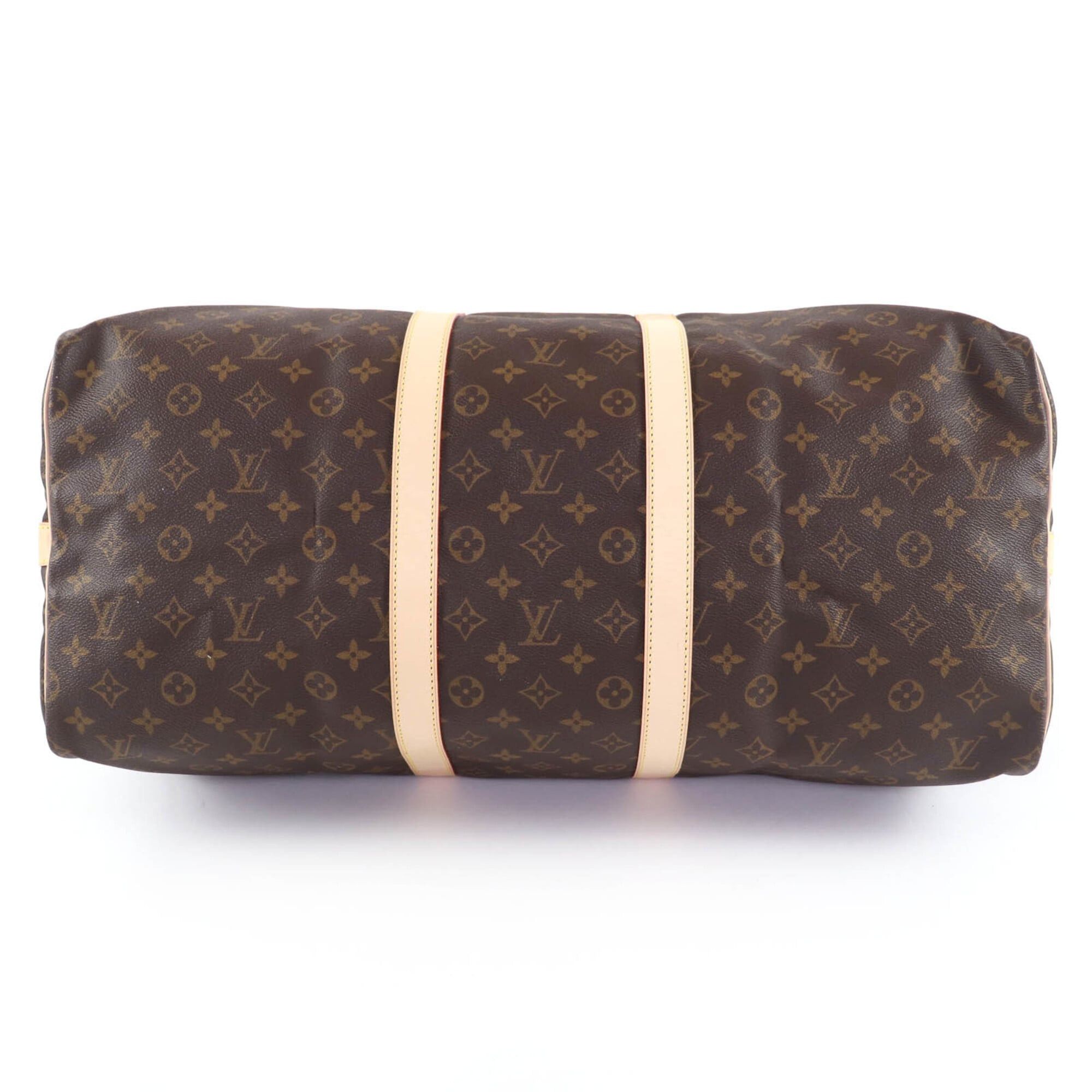 Louis Vuitton LOUIS VUITTON M41414 Keepall Bandoulière 55 Monogram Canvas Boston Bag, Brown, Made in France, Women's Size ONE SIZE - 3 Thumbnail