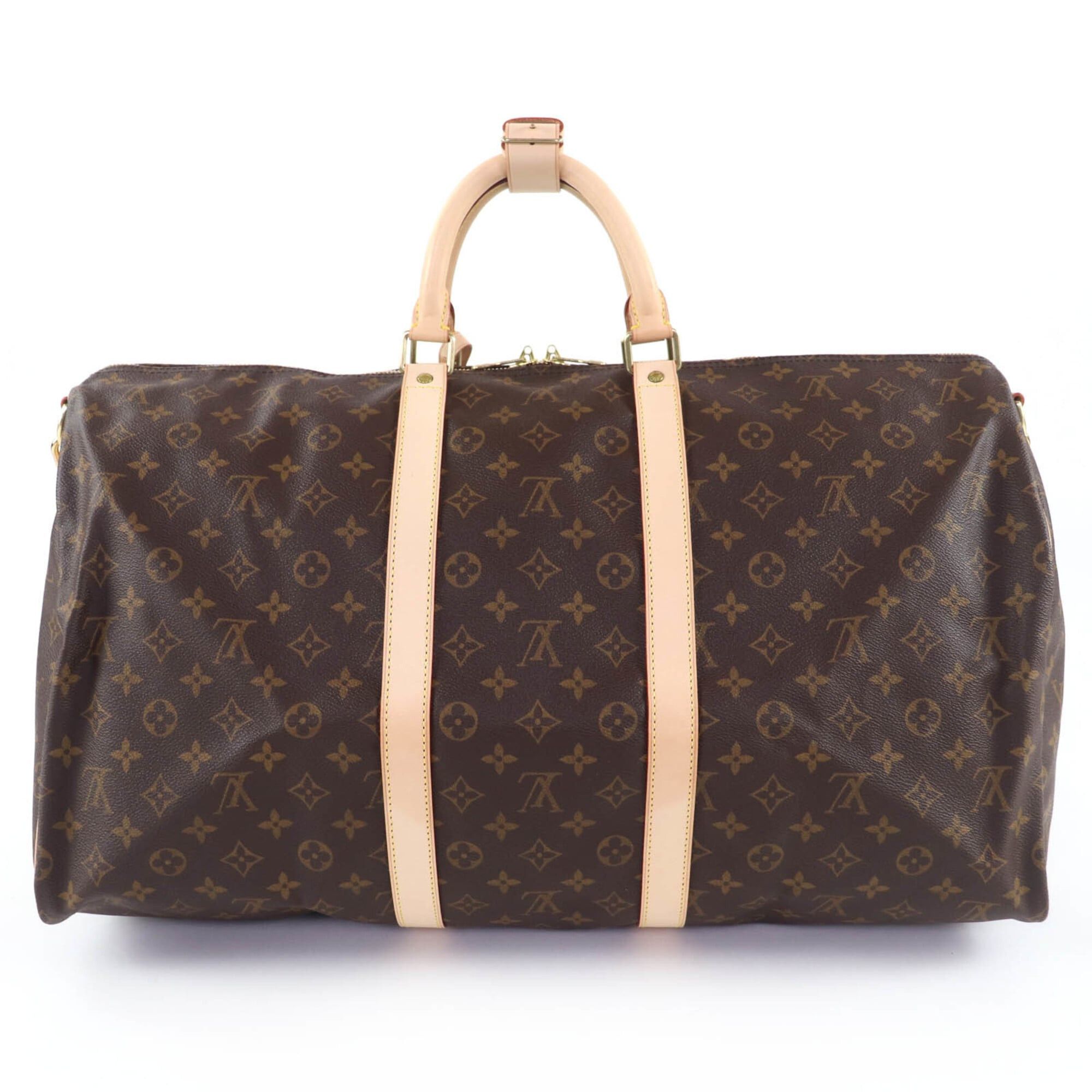 Louis Vuitton LOUIS VUITTON M41414 Keepall Bandoulière 55 Monogram Canvas Boston Bag, Brown, Made in France, Women's Size ONE SIZE - 2 Thumbnail