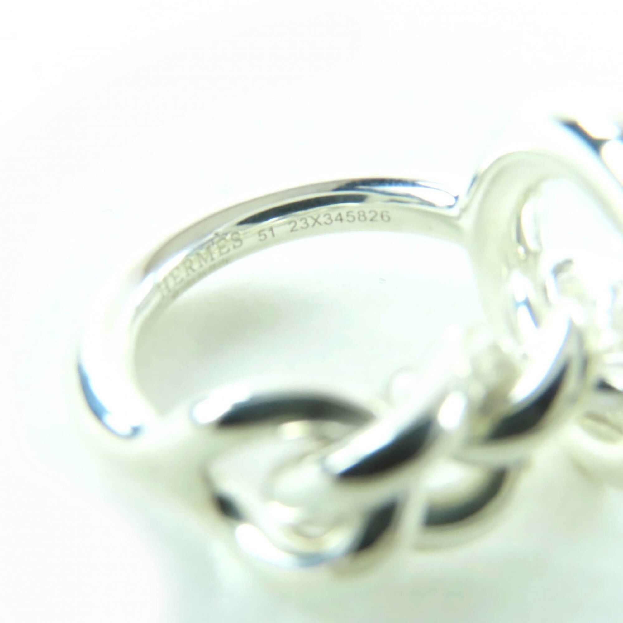 Hermes HERMES Croisette GM AG925 Ring, Silver, Size 51 (approximately equivalent to Japanese size), Weight: 14.6g, Women's. Size ONE SIZE - 7 Thumbnail