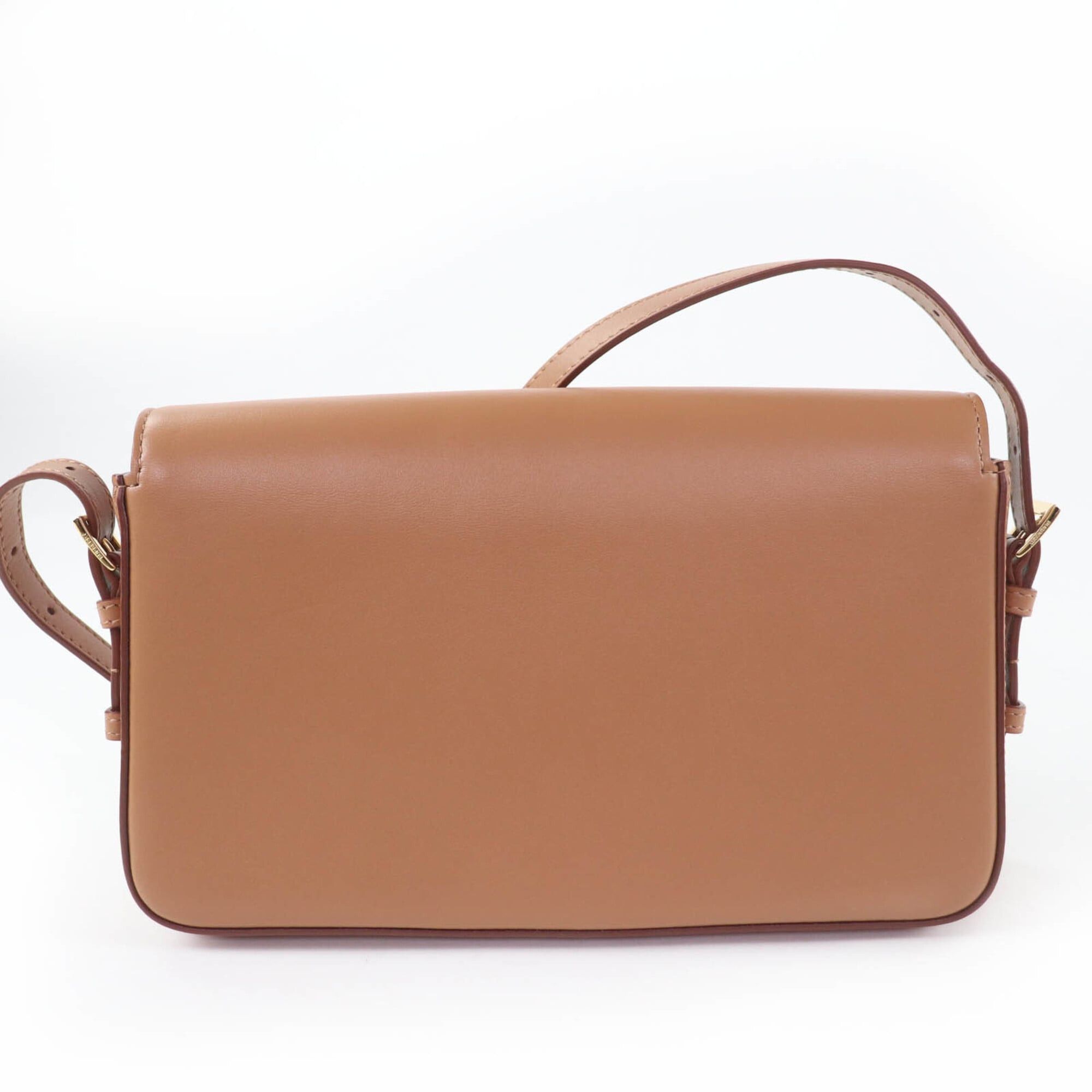 Burberry BURBERRY Grace logo leather shoulder bag, brown, with dust made in Italy, women's. Size ONE SIZE - 3 Thumbnail
