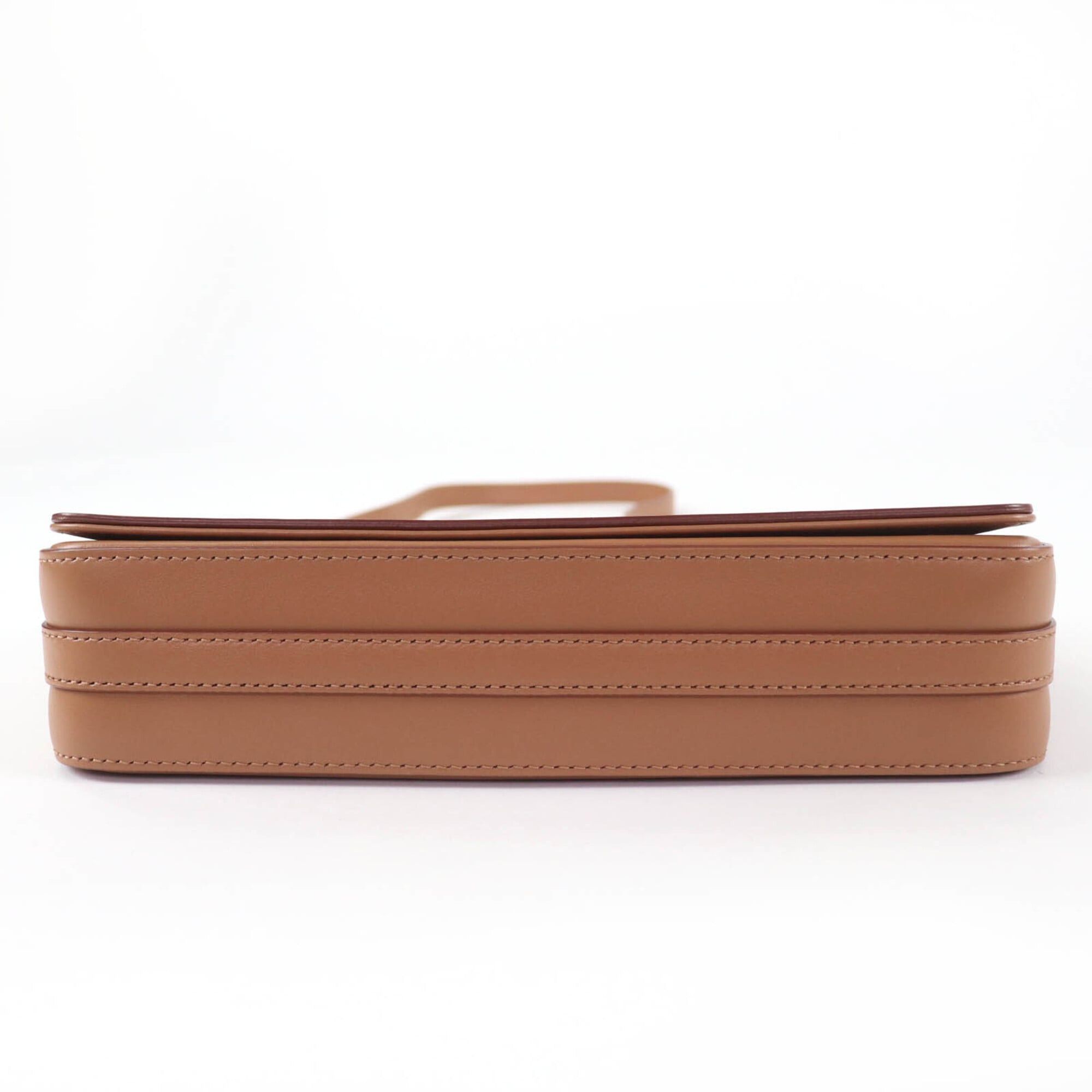 Burberry BURBERRY Grace logo leather shoulder bag, brown, with dust made in Italy, women's. Size ONE SIZE - 4 Thumbnail