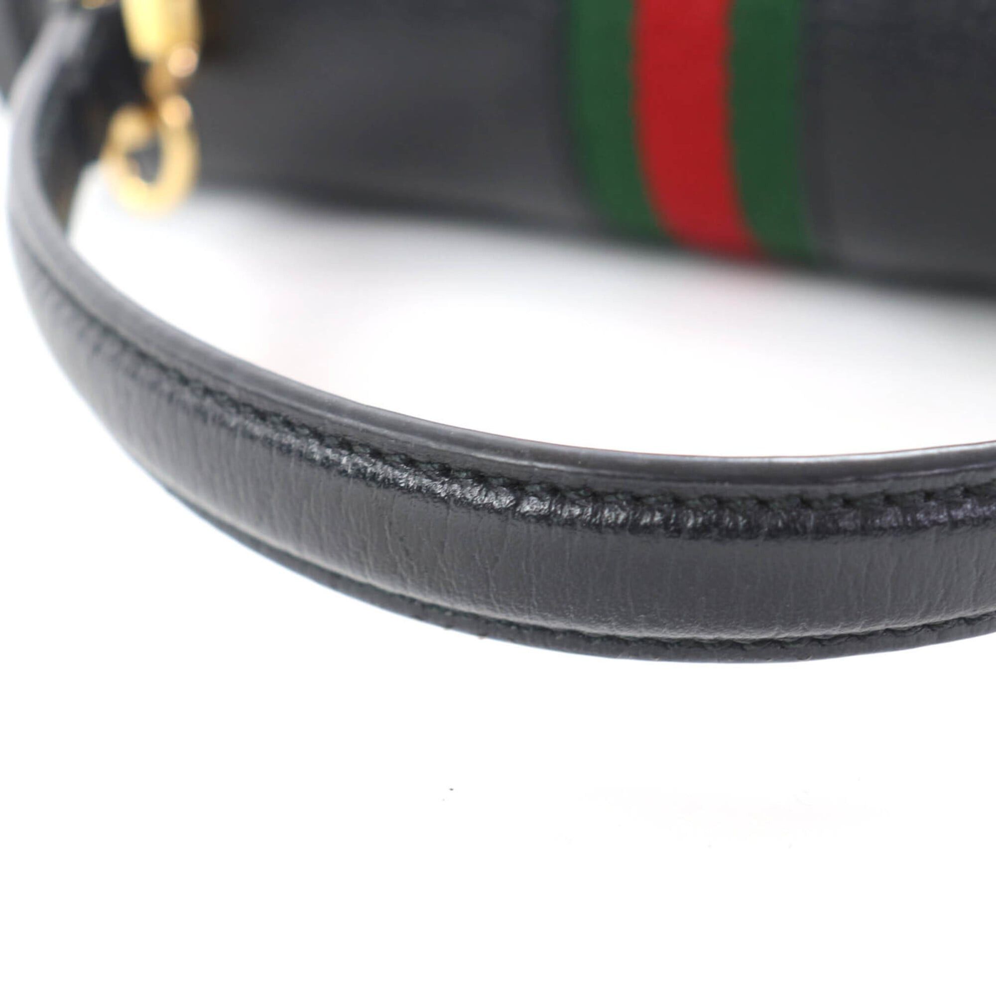 Gucci GUCCI 651055 Ophidia Medium Top Handle Bag, Leather, 2-Way Shoulder Black with Gold Hardware, Comes Dust Made in Italy, Women's. Size ONE SIZE - 8 Thumbnail