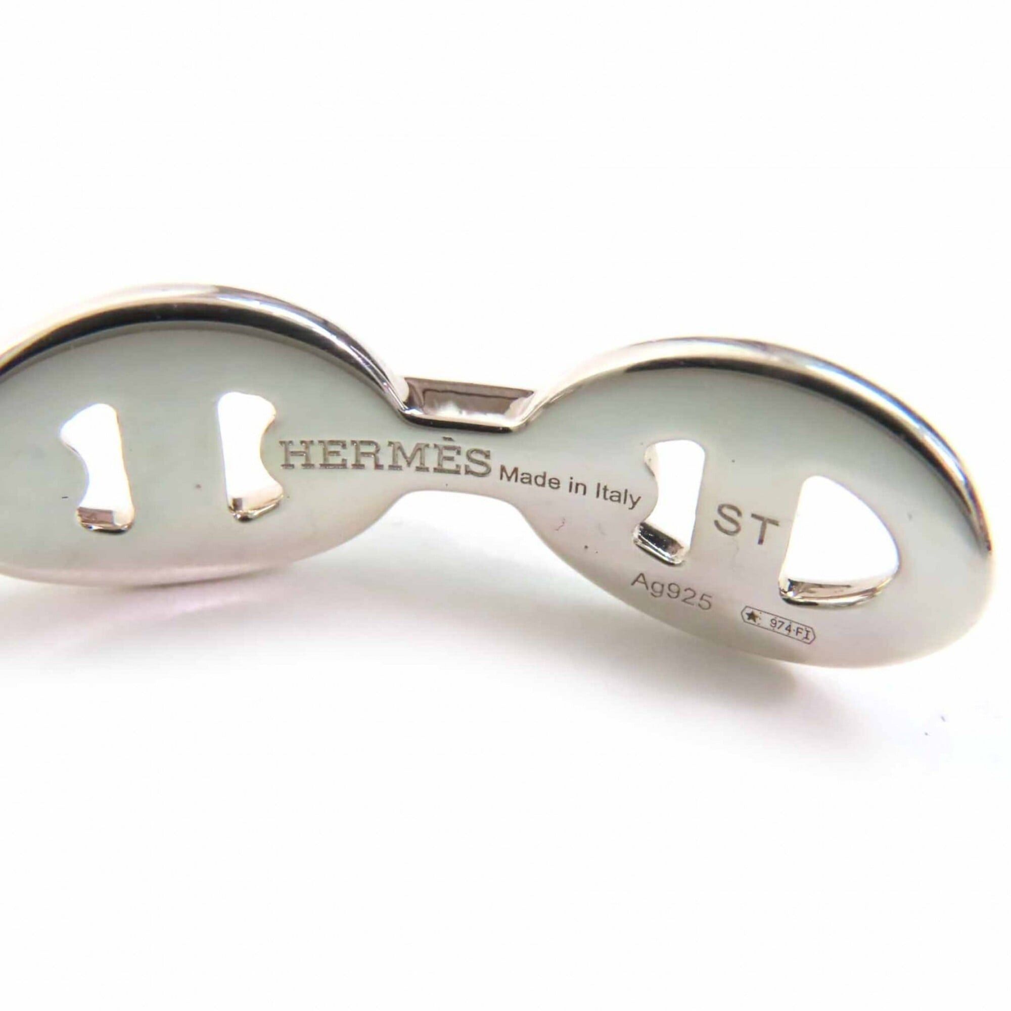 Hermes HERMES Chaine d'Ancre Enchainée Bangle Bracelet, AG925 Silver, Made in Italy, 2024 Model, Women's. Size ONE SIZE - 5 Thumbnail