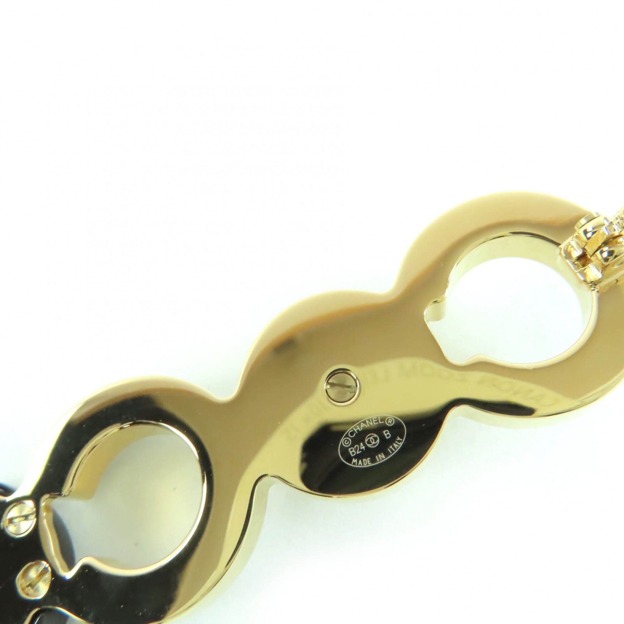 Chanel CHANEL B24B Coco Mark Brooch with Faux Pearls, Black and Gold, Box, Made in Italy, Women's. Size ONE SIZE - 7 Thumbnail