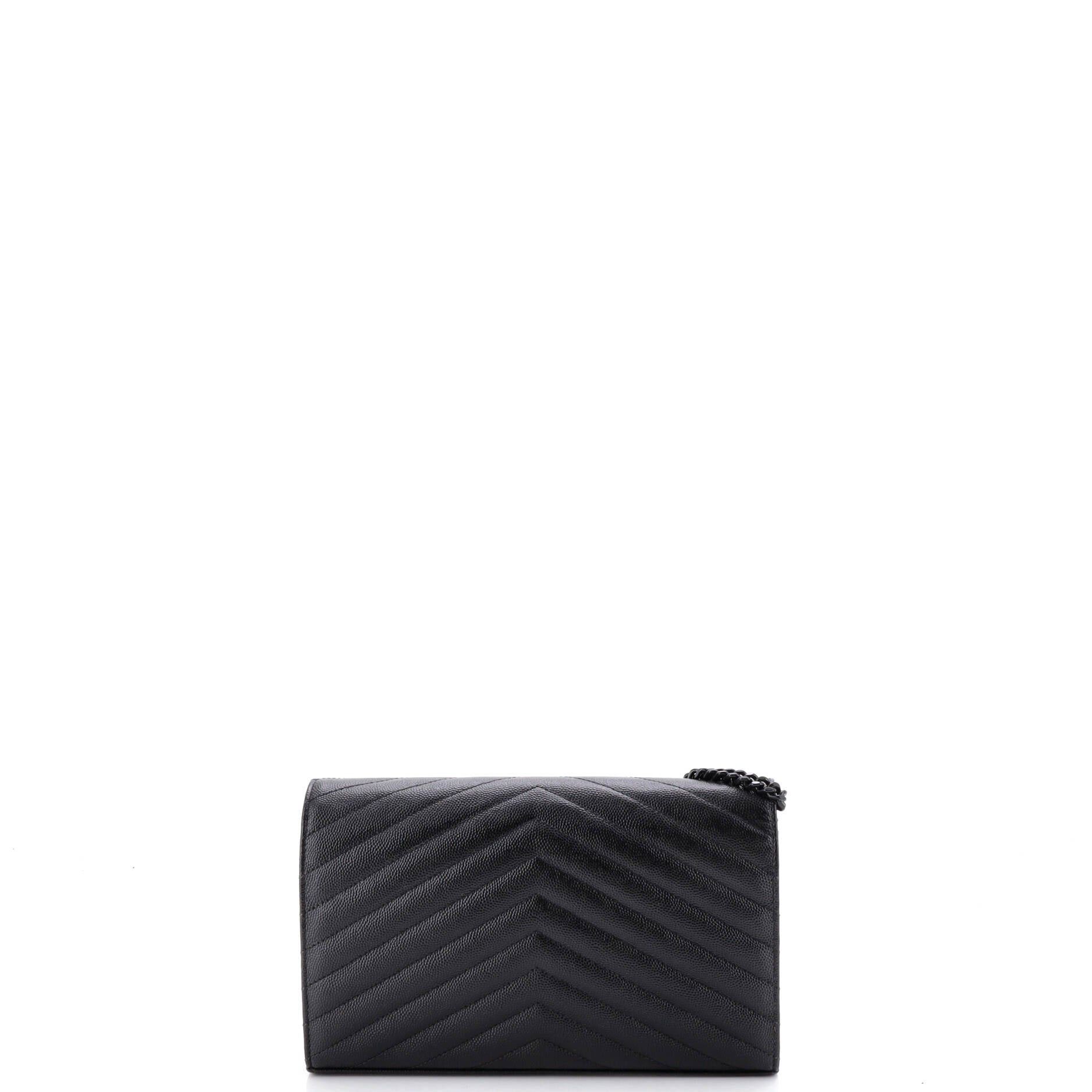 Saint Laurent Paris Classic Monogram Wallet on Chain Size ONE SIZE - 3 Thumbnail