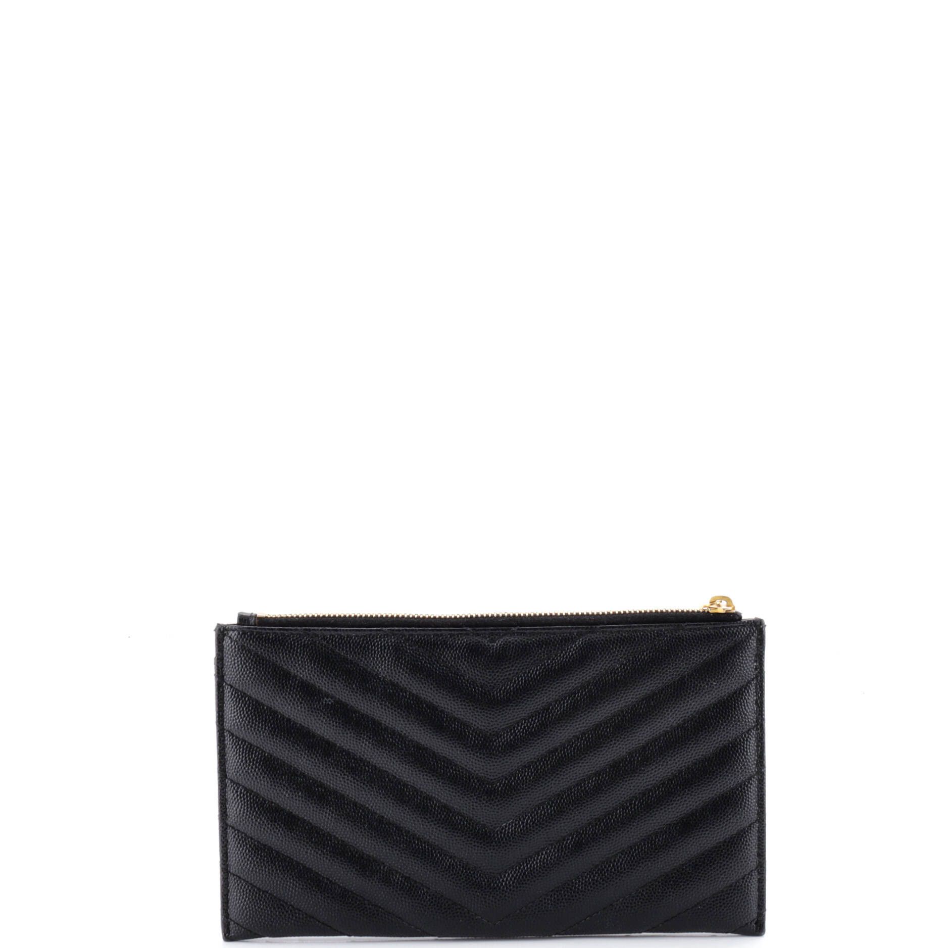 Saint Laurent Paris Classic Monogram Zip Bill Pouch Size ONE SIZE - 3 Thumbnail