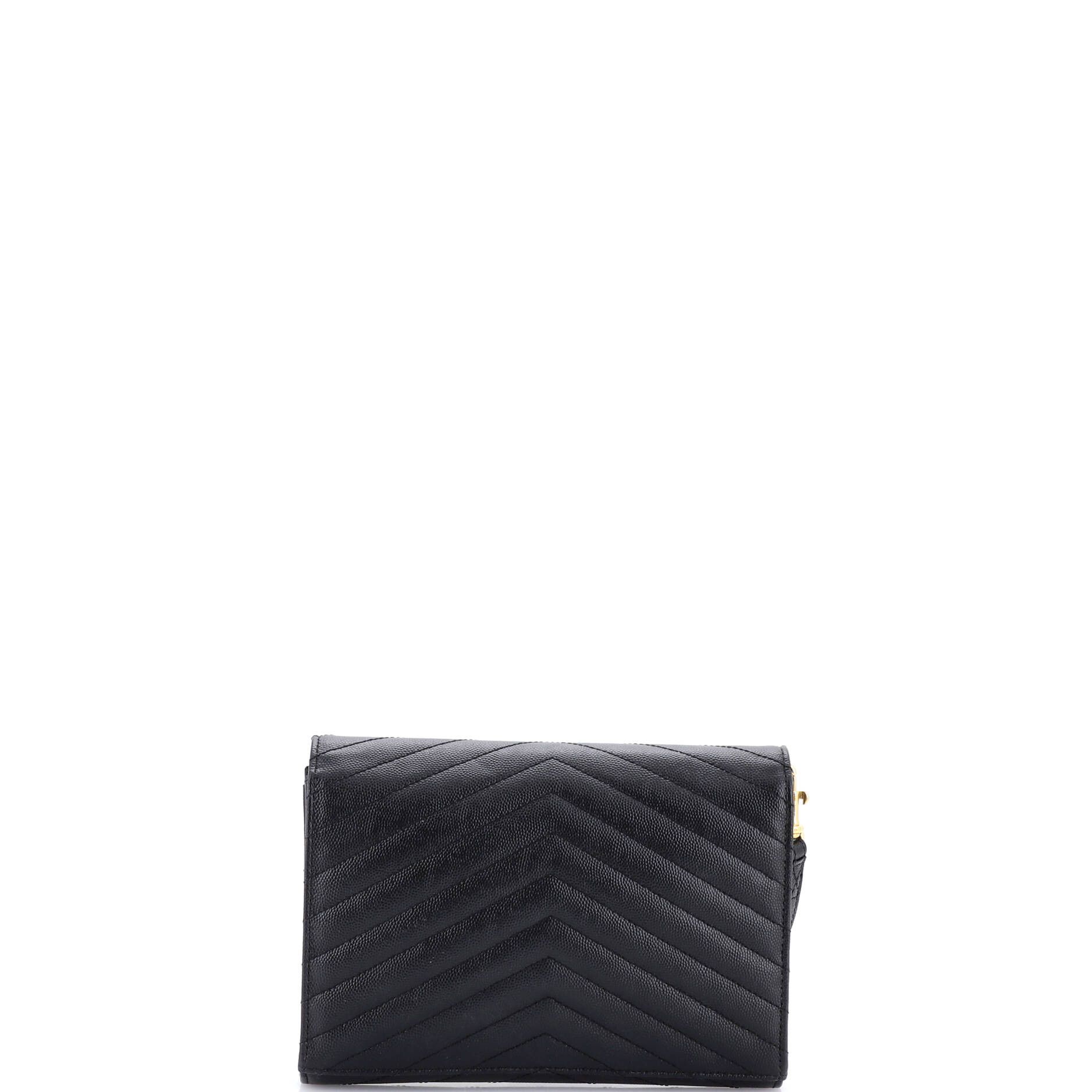 Saint Laurent Paris Classic Monogram Envelope Wristlet Clutch Size ONE SIZE - 3 Thumbnail