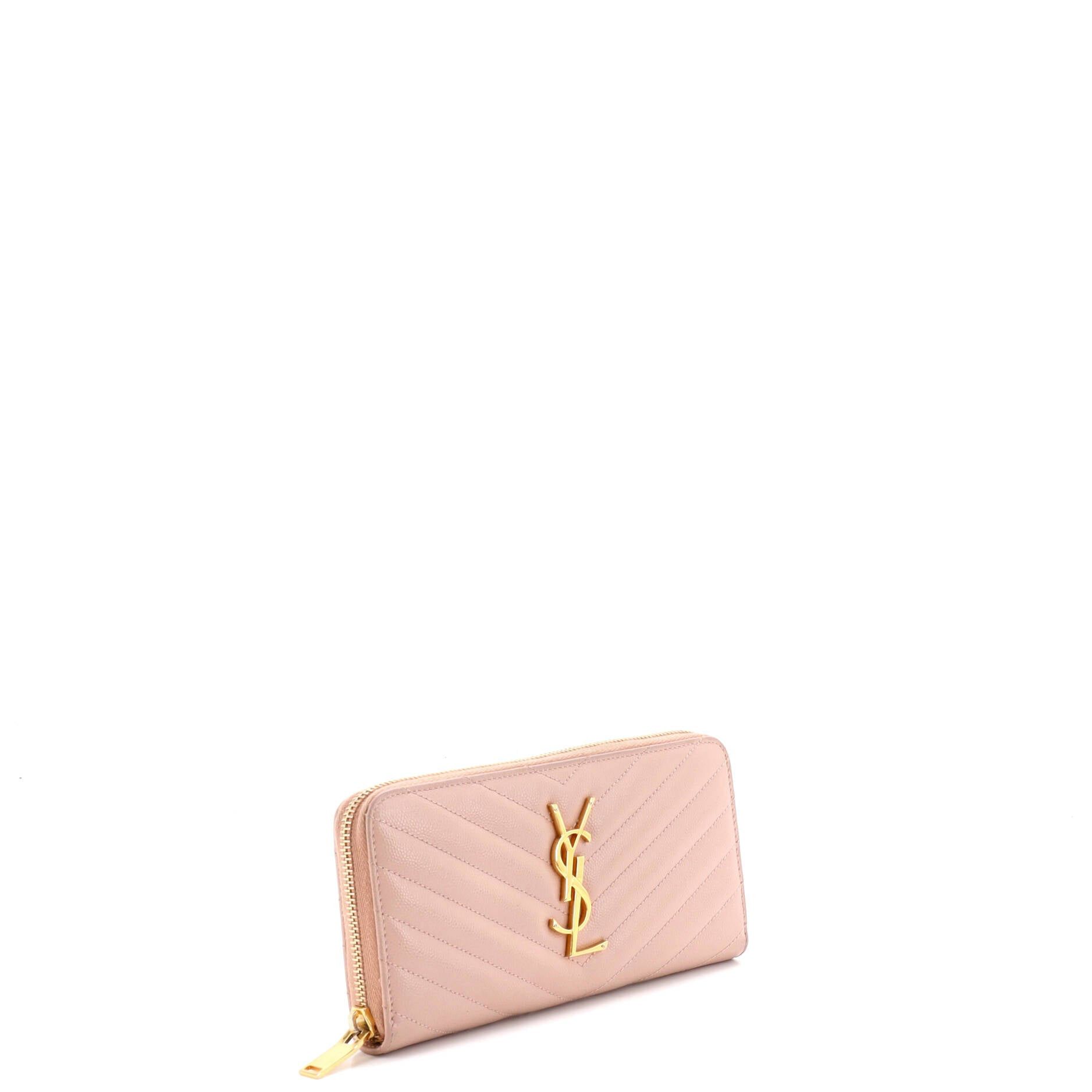 Saint Laurent Paris Classic Monogram Zip Around Wallet Size ONE SIZE - 2 Thumbnail