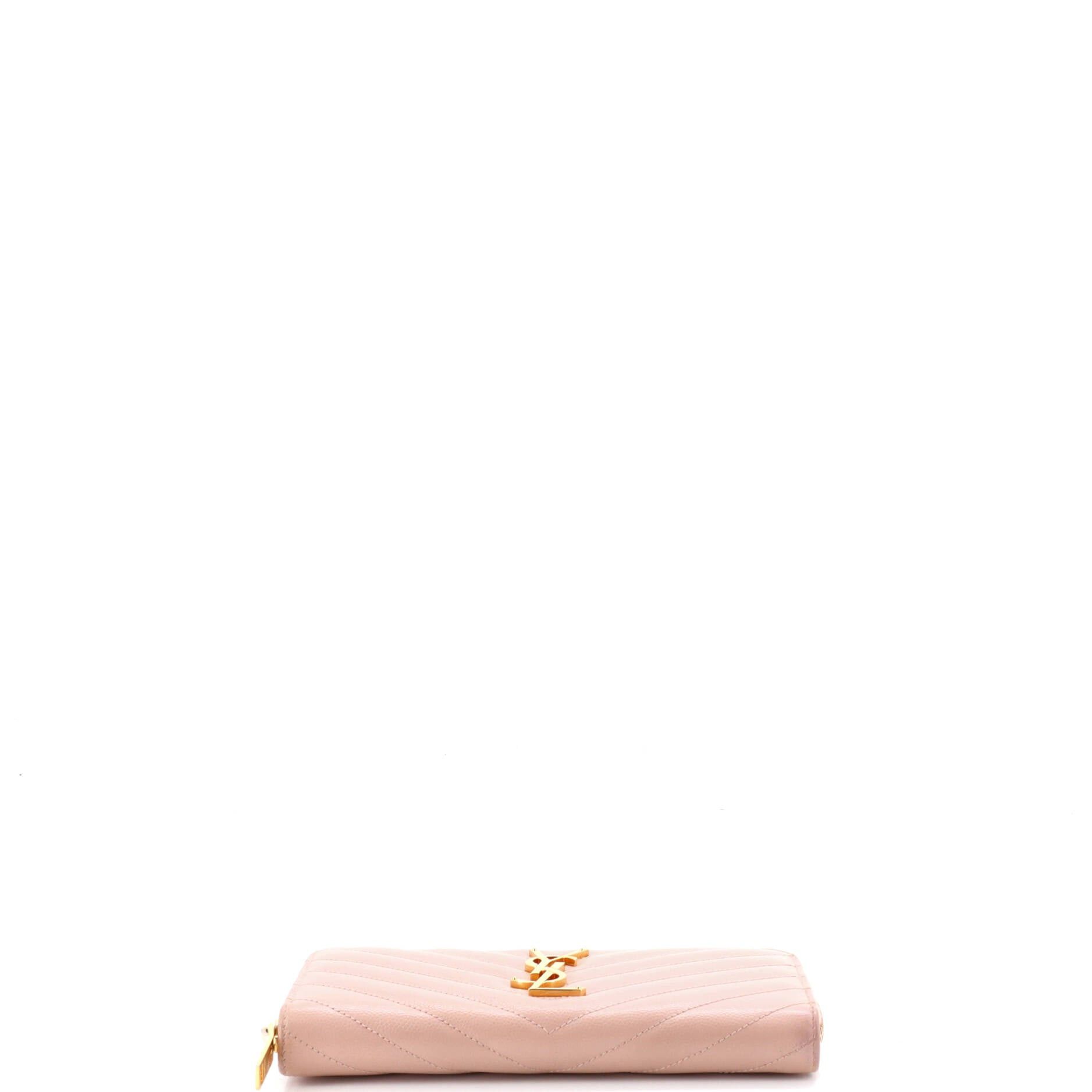 Saint Laurent Paris Classic Monogram Zip Around Wallet Size ONE SIZE - 4 Thumbnail