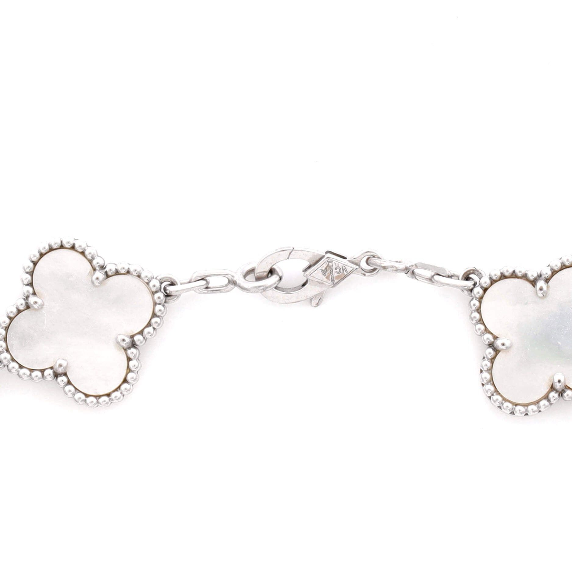 Van Cleef & Arpels Vintage Alhambra 5 Motifs Bracelet Size ONE SIZE - 4 Thumbnail