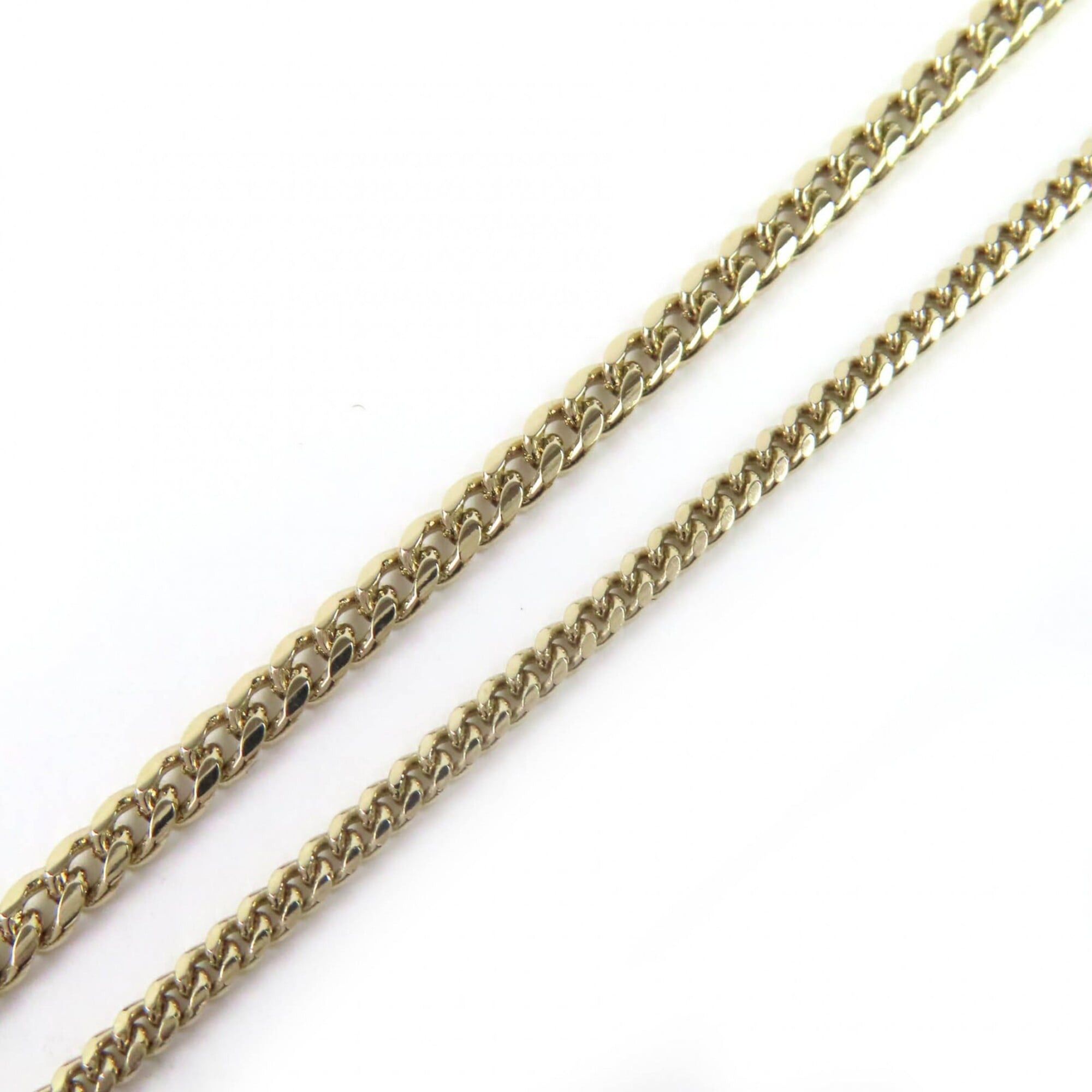 Chanel CHANEL C23B ABB655 Coco Mark Metal Strass Double Heart Chain Brooch Gold Women's Size ONE SIZE - 8 Thumbnail