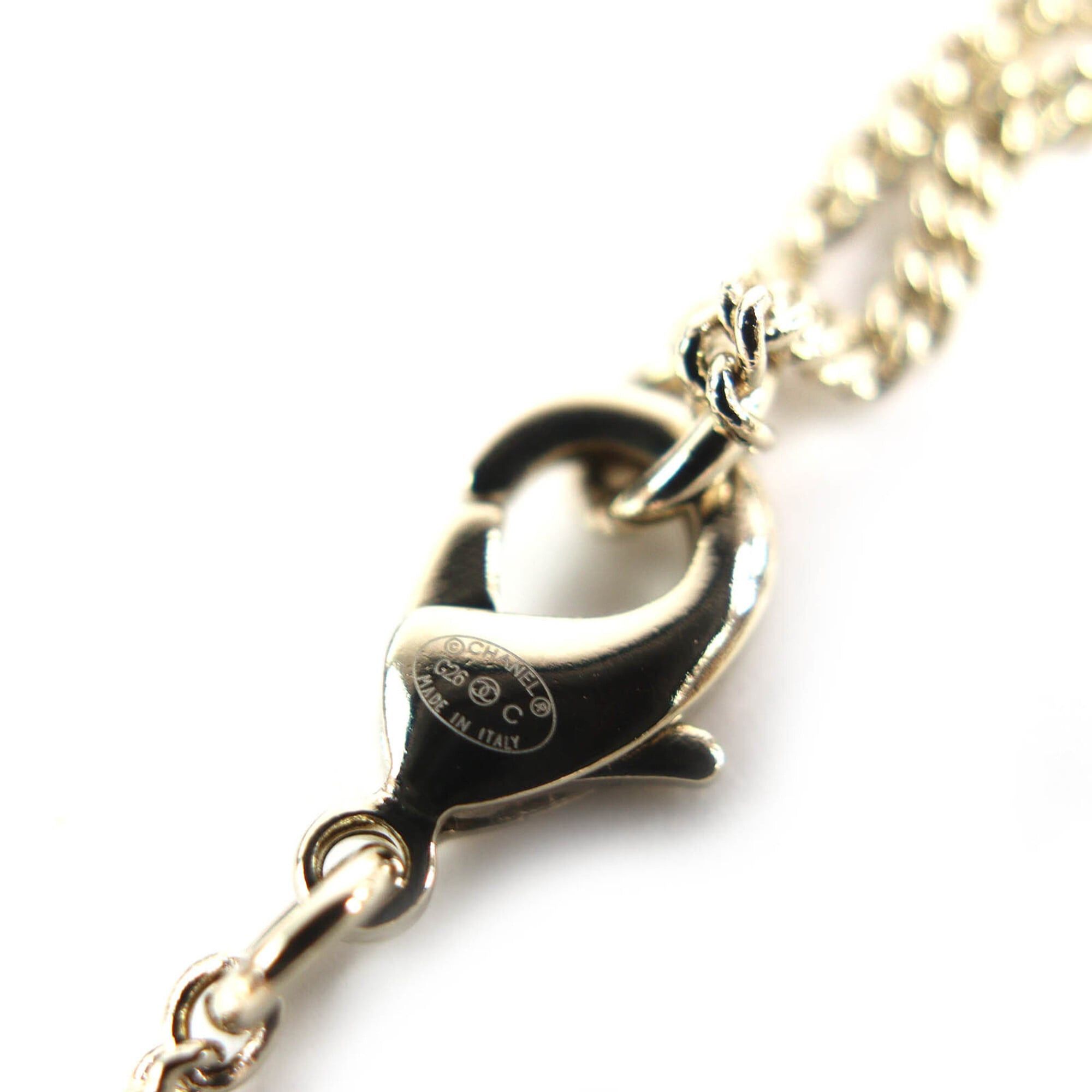 Chanel CHANEL Bambi Coco Mark Rhinestone Faux Pearl Necklace, 2026 Model, Gold, Comes with Box and Case, Made in Italy, Women's. Size ONE SIZE - 8 Thumbnail
