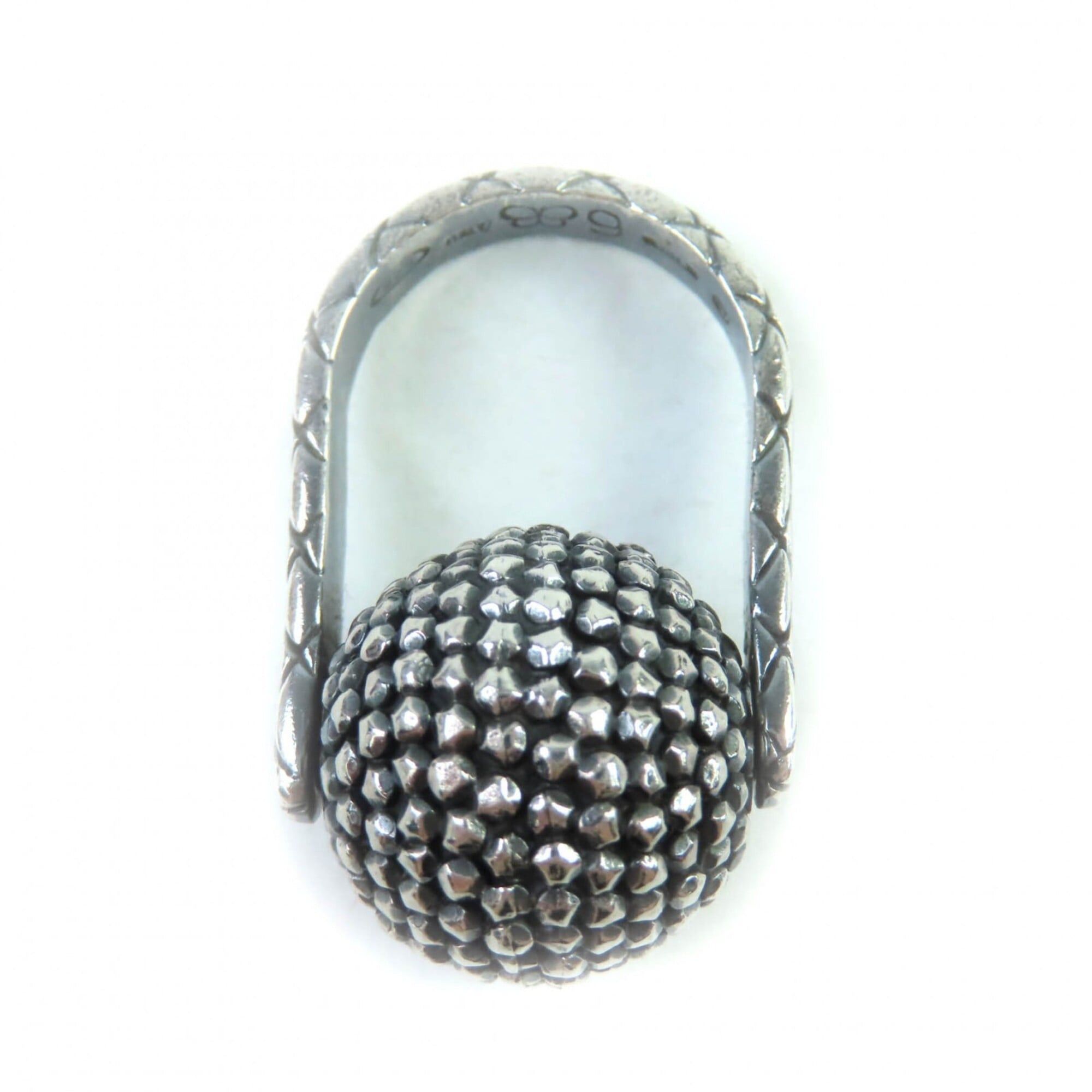 Bottega Veneta BOTTEGA VENETA 925 Ball Ring, Silver, Size 9 (equivalent to Japanese size), Comes with dust bag, Made in Italy, Weight: 11.42g, Women's. Size ONE SIZE - 5 Thumbnail