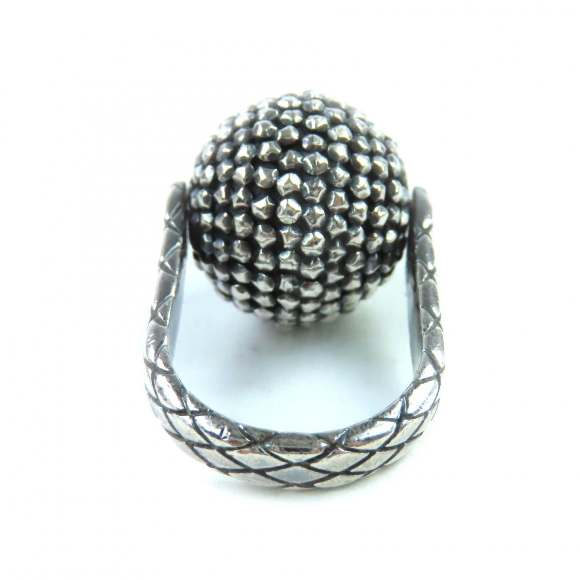 Bottega Veneta BOTTEGA VENETA 925 Ball Ring, Silver, Size 9 (equivalent to Japanese size), Comes with dust bag, Made in Italy, Weight: 11.42g, Women's. Size ONE SIZE - 4 Thumbnail
