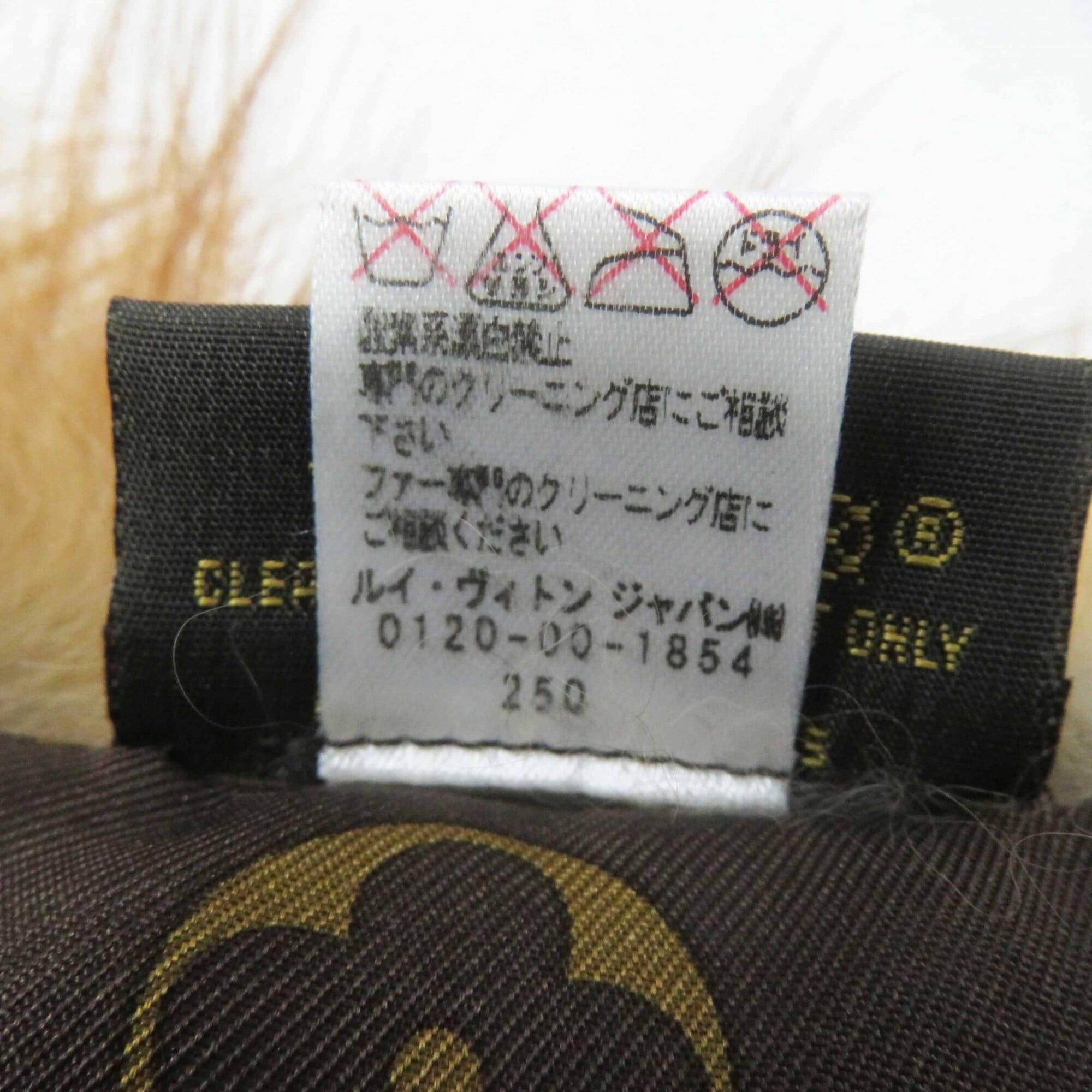 Louis Vuitton LOUIS VUITTON M78705 Fox Leather Tippet Shawl with Silk Lining, V-Logo Hardware, Monogram Brown, Gold, Silver Made in Italy, Authentic, Women's Size ONE SIZE - 13 Thumbnail