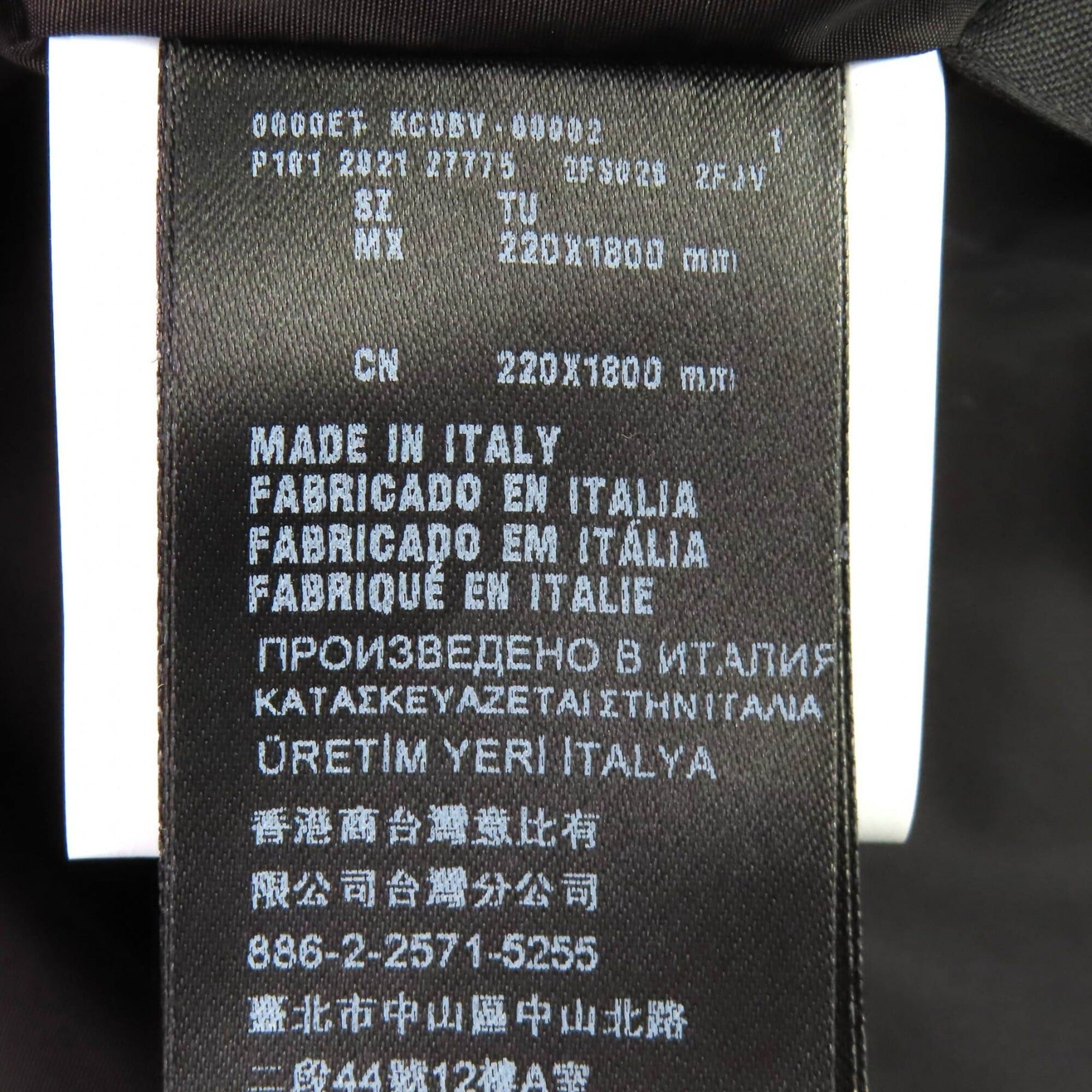 Prada PRADA 2FS028 Triangle Logo Hooded All-Over Print RE-NYLON Down Scarf, Red, Black, White, 220 x 1800mm, Authentic, Women's. Size ONE SIZE - 11 Thumbnail