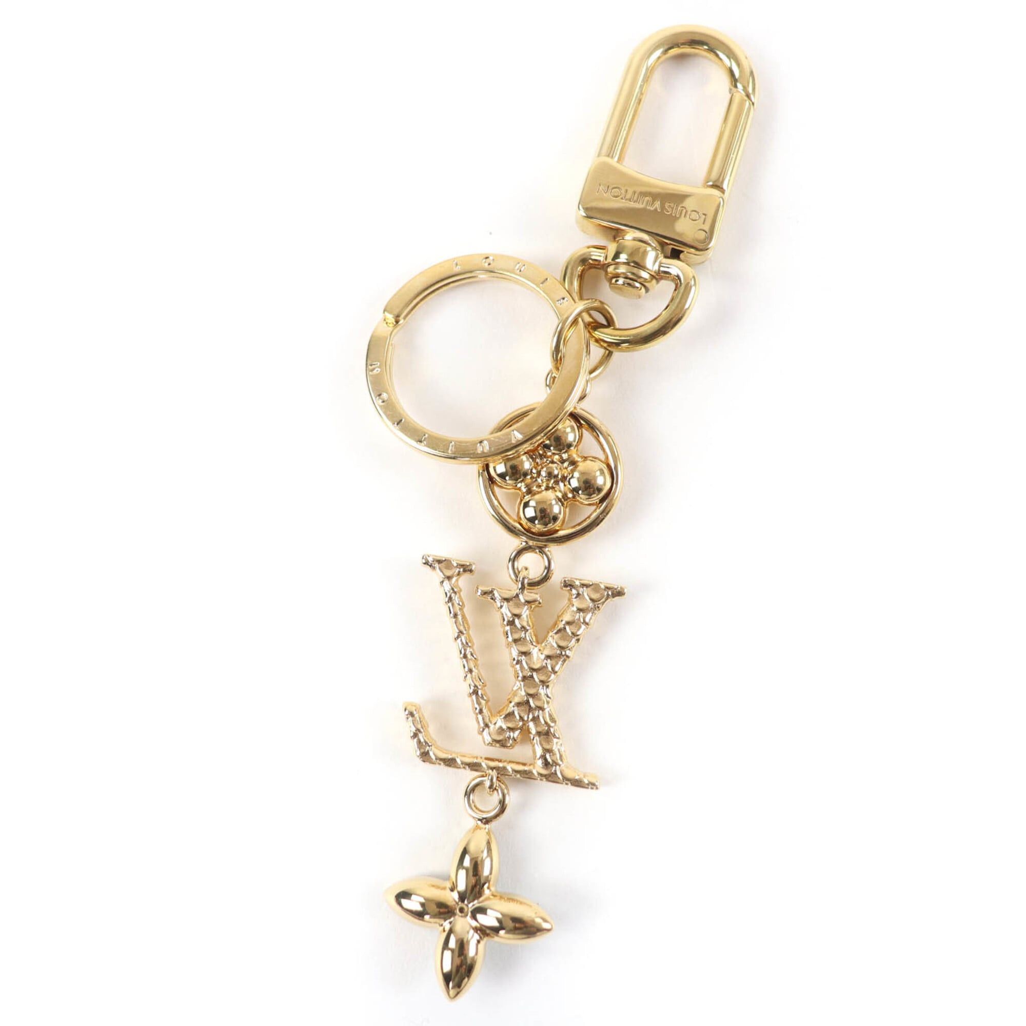 Louis Vuitton LOUIS VUITTON M01650 LV WONDER OF SEA Wonder of the Sea Bag Charm Keychain Gold with Box and Dust Made in Italy Women's Size ONE SIZE - 4 Thumbnail