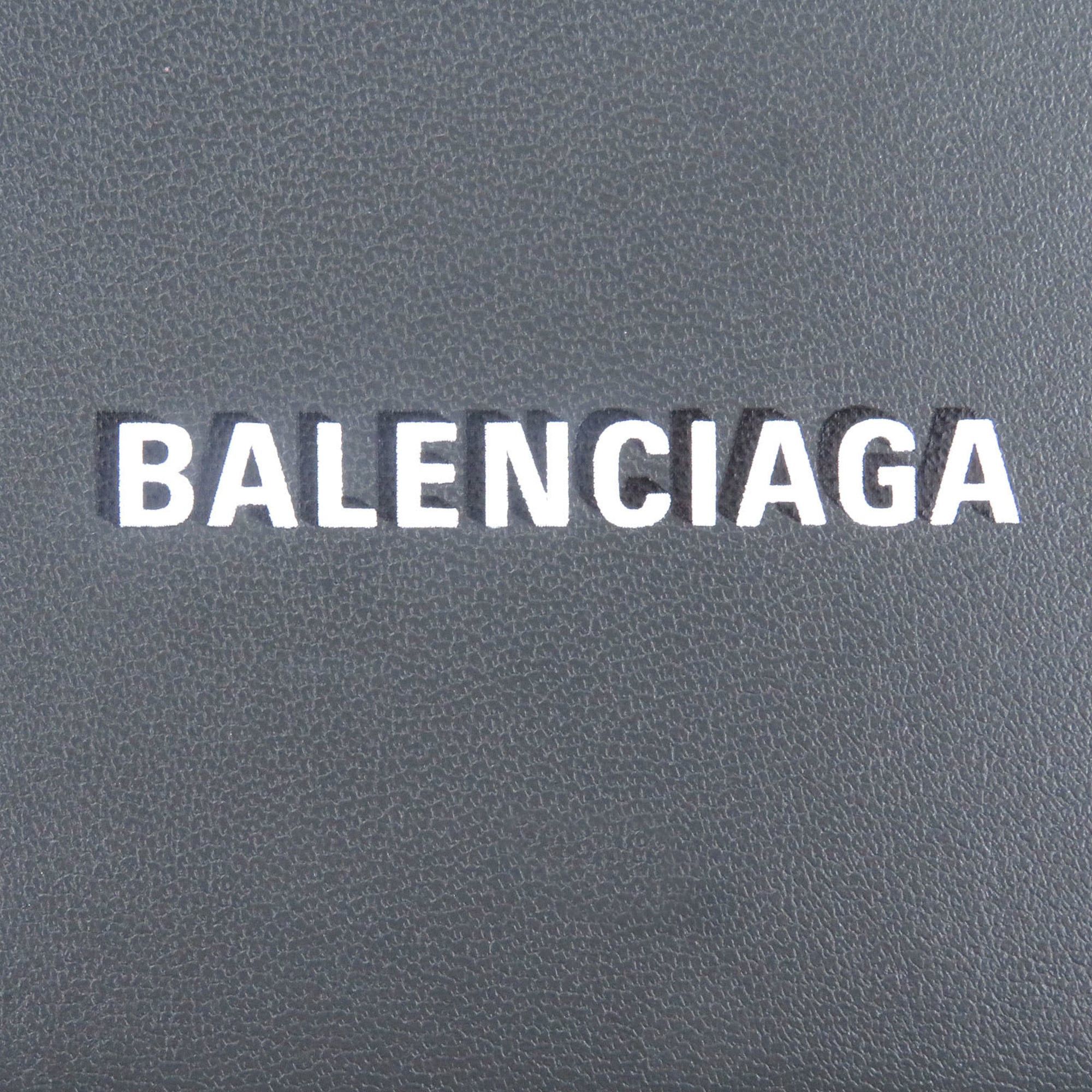 Balenciaga BALENCIAGA 594311 Logo Leather Zip Fragment Case Business Card Holder/Card Gray with Box Men's Size ONE SIZE - 7 Thumbnail