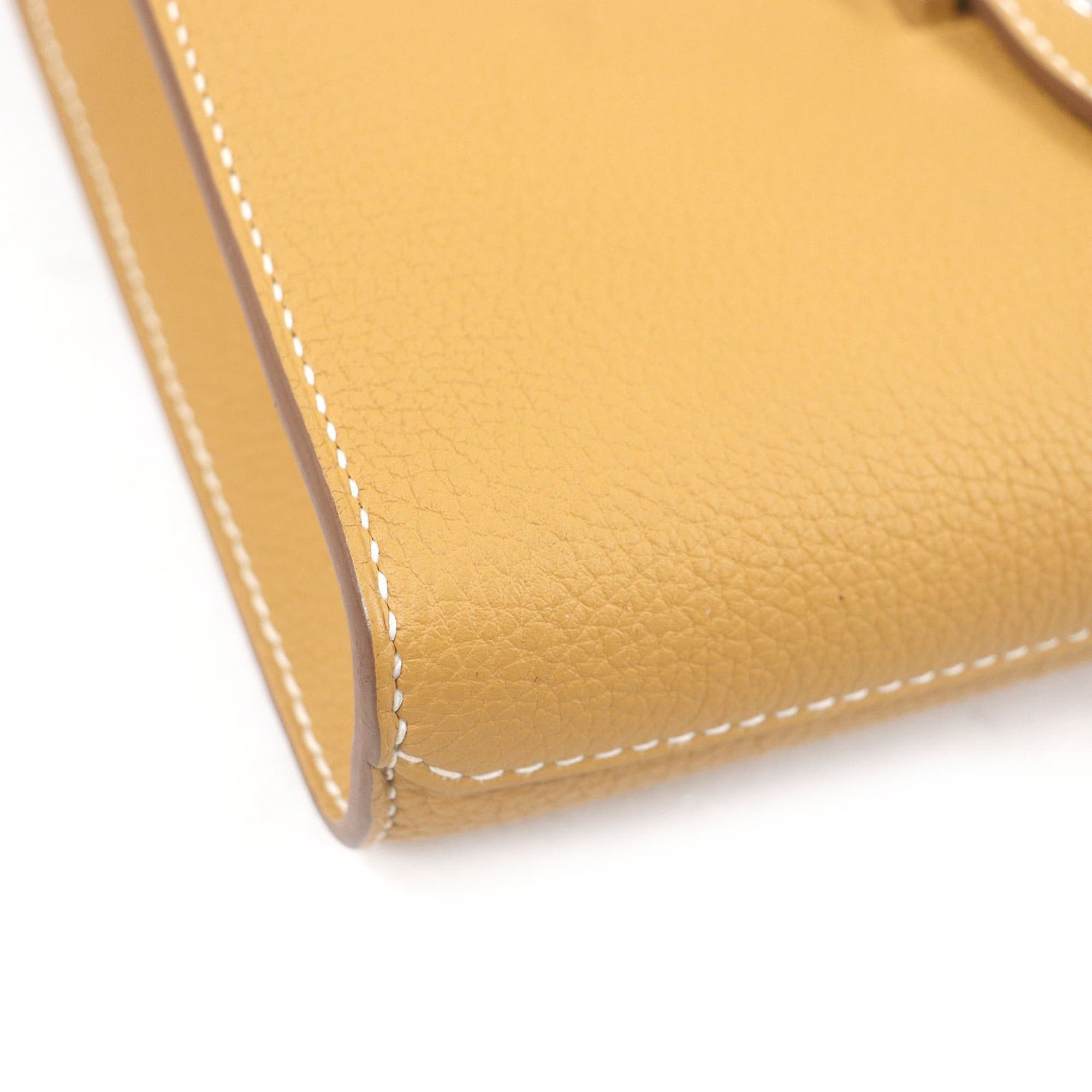 Hermes HERMES Sac à Dépêches 21 Togo Leather Shoulder Bag, Natural Sable, W Stamp, with Dust Made in France, Men's Size ONE SIZE - 7 Thumbnail