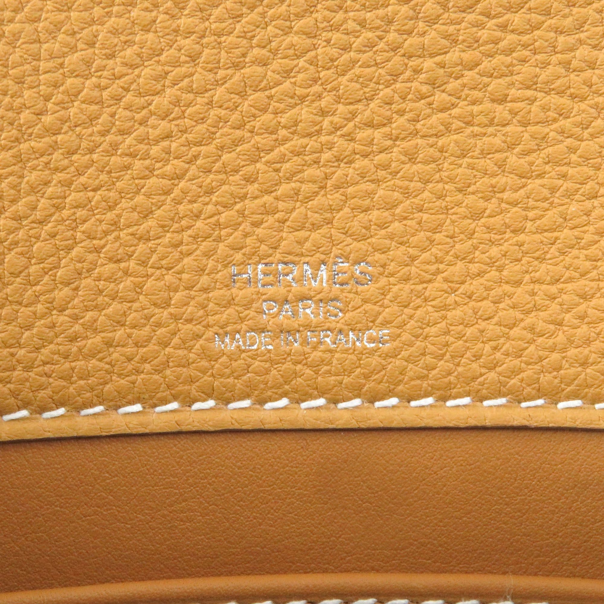 Hermes HERMES Sac à Dépêches 21 Togo Leather Shoulder Bag, Natural Sable, W Stamp, with Dust Made in France, Men's Size ONE SIZE - 9 Thumbnail