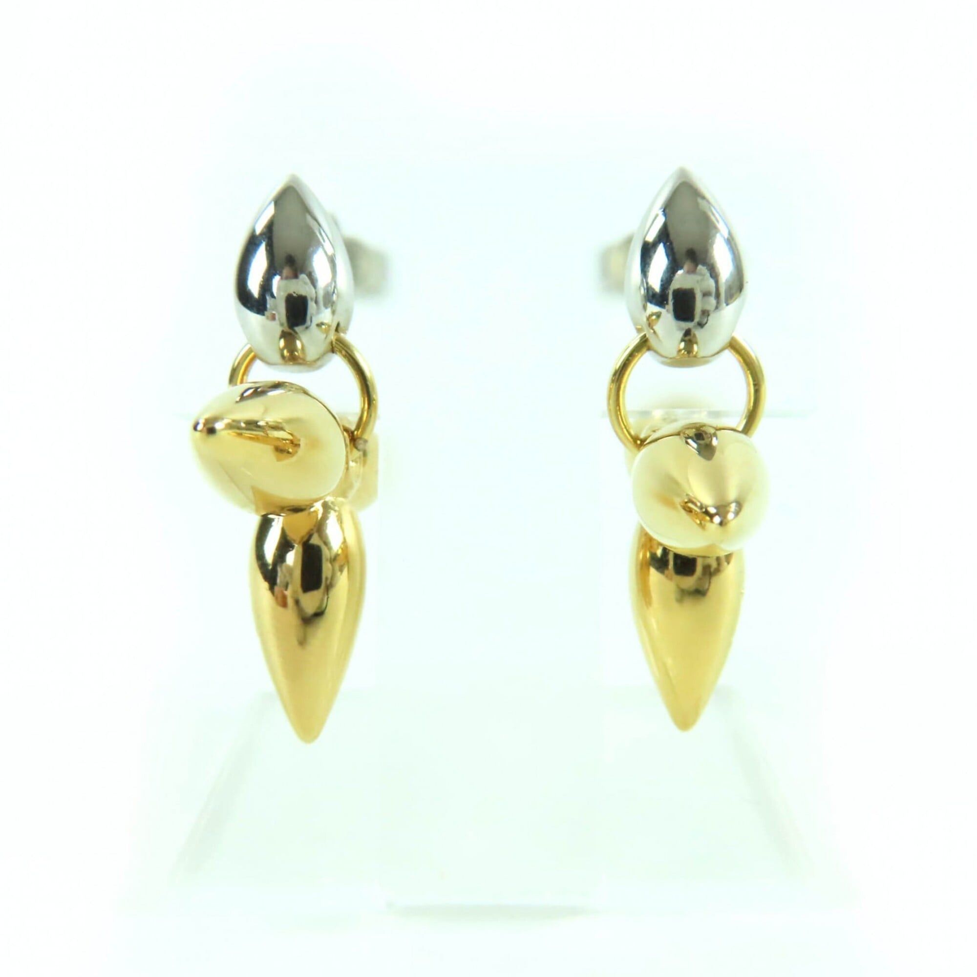 Louis Vuitton LOUIS VUITTON M00630 Boucles d'Oreilles Louisette pendant earrings, gold and silver, with box dust bag, made in Italy, women's. Size ONE SIZE - 3 Thumbnail