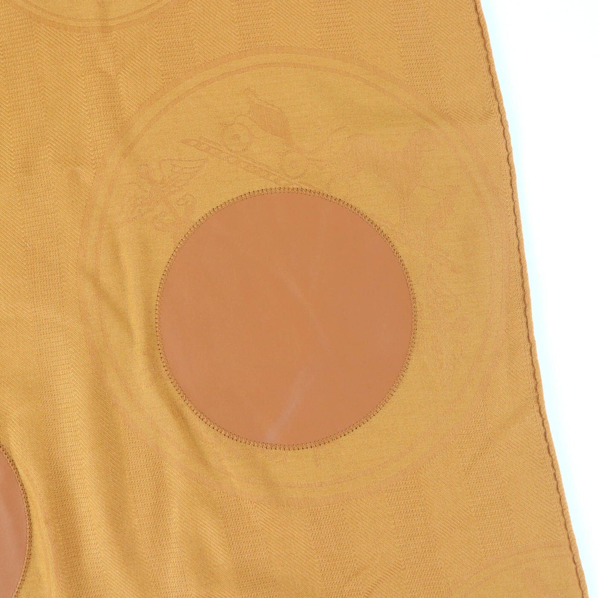 Hermes HERMES New Libris Cashmere Silk Blend Lambskin Fringe Large Stole/Scarf Brown Made in Germany Authentic Women's Size ONE SIZE - 9 Thumbnail