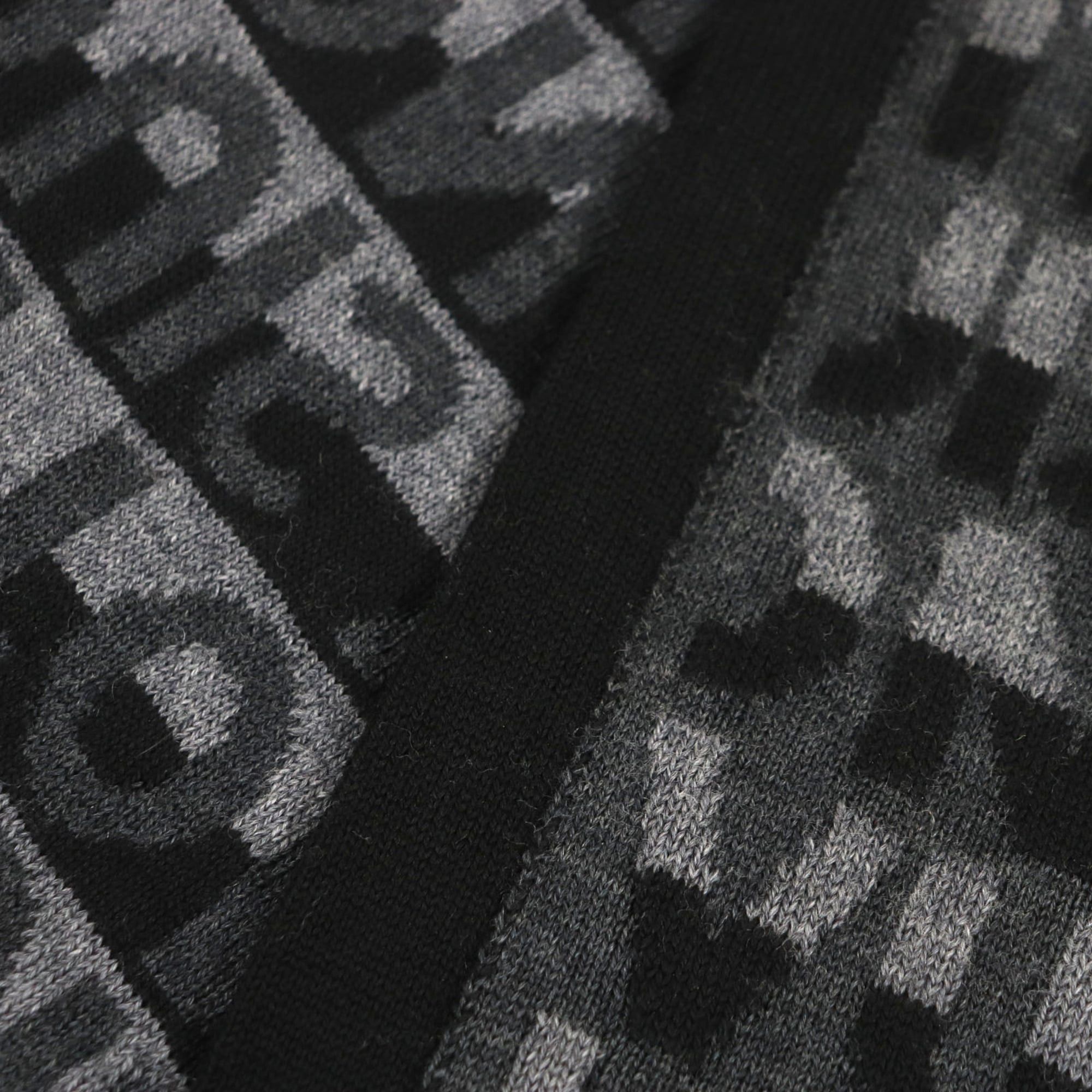 Louis Vuitton LOUIS VUITTON M70911 Echarpe LV Split 100% Wool Noir Gris Anthracite Knit Scarf Made in Italy Authentic Men's Size ONE SIZE - 4 Thumbnail