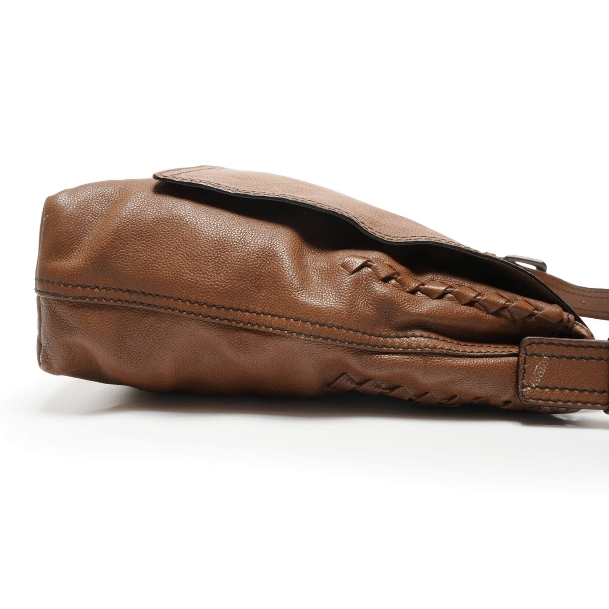 Bottega Veneta Bottega Veneta Intrecciato Leather Shoulder Bag, Brown Size ONE SIZE - 4 Thumbnail
