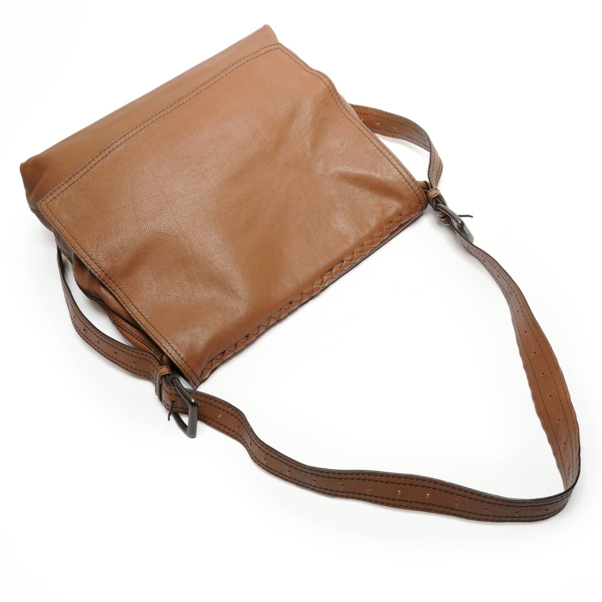 Bottega Veneta Bottega Veneta Intrecciato Leather Shoulder Bag, Brown Size ONE SIZE - 8 Thumbnail
