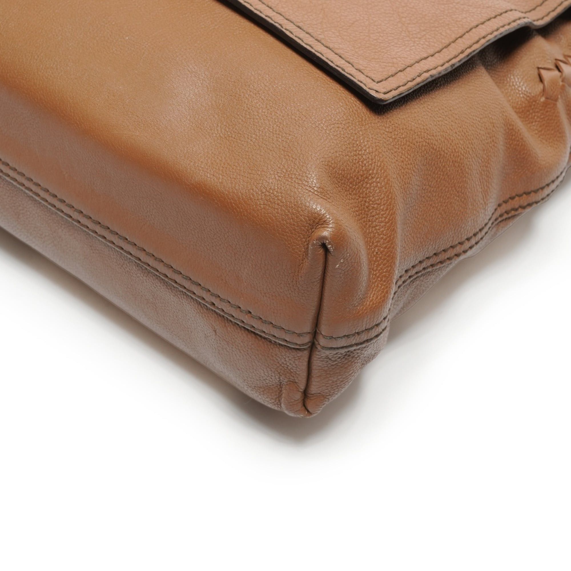 Bottega Veneta Bottega Veneta Intrecciato Leather Shoulder Bag, Brown Size ONE SIZE - 6 Thumbnail