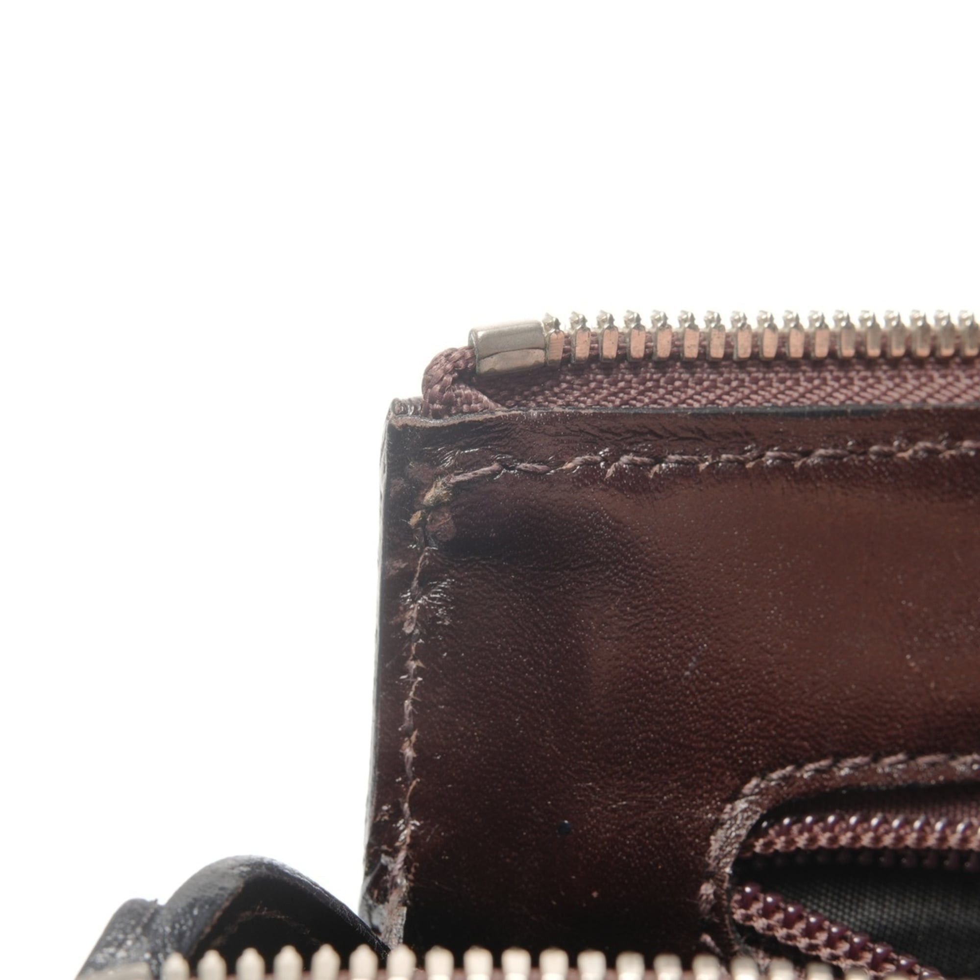 Fendi Fendi Zucca Canvas Handbag, Brown Size ONE SIZE - 11 Thumbnail
