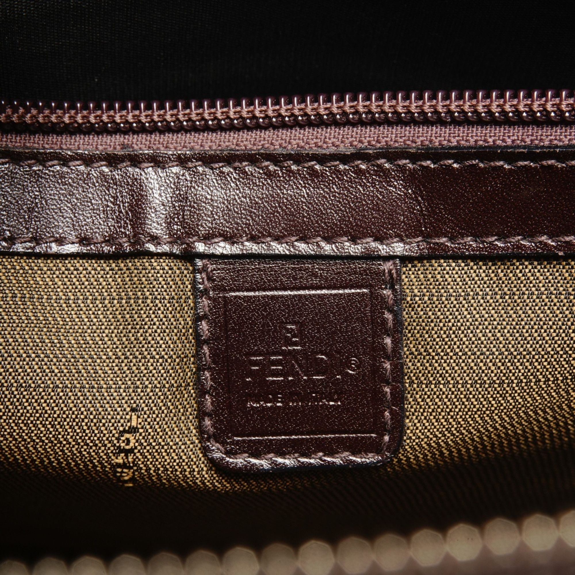 Fendi Fendi Zucca Canvas Handbag, Brown Size ONE SIZE - 8 Thumbnail