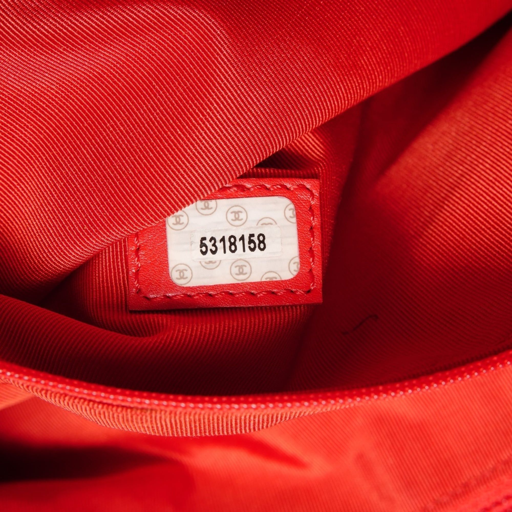 Chanel Chanel Coco Mark Tote Bag, Red Size ONE SIZE - 10 Thumbnail