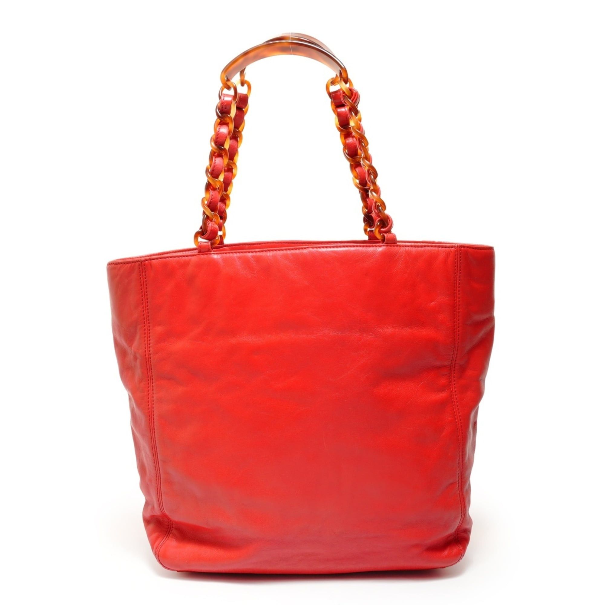 Chanel Chanel Coco Mark Tote Bag, Red Size ONE SIZE - 2 Thumbnail