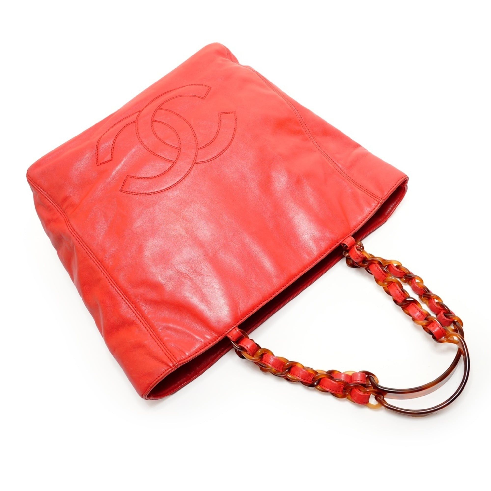 Chanel Chanel Coco Mark Tote Bag, Red Size ONE SIZE - 8 Thumbnail