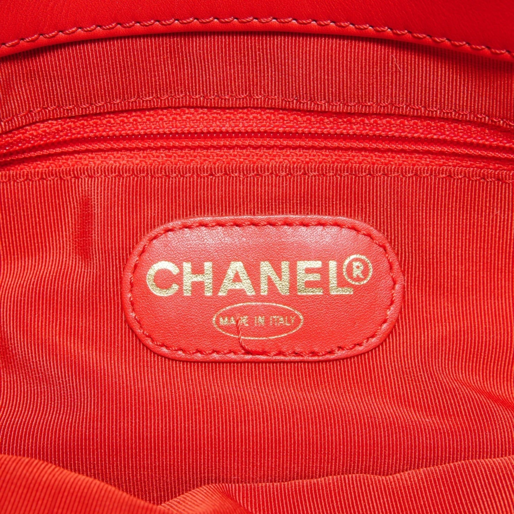 Chanel Chanel Coco Mark Tote Bag, Red Size ONE SIZE - 9 Thumbnail
