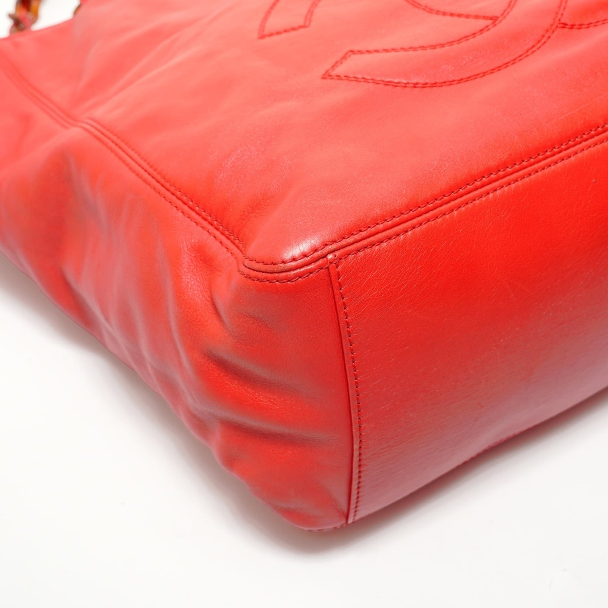 Chanel Chanel Coco Mark Tote Bag, Red Size ONE SIZE - 5 Thumbnail
