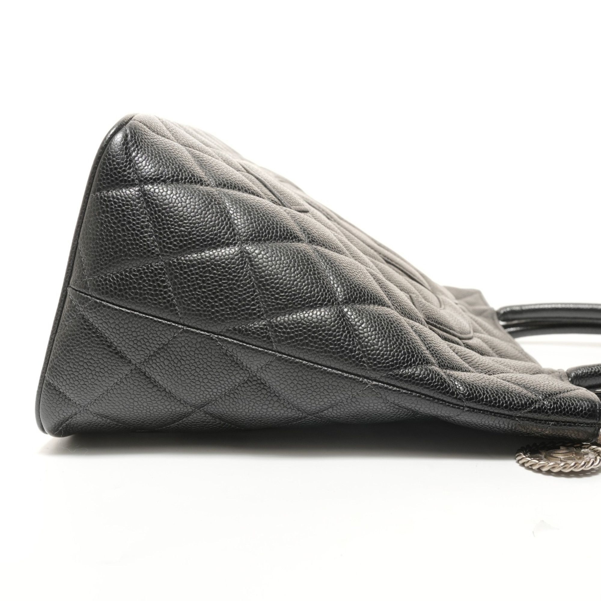 Chanel Chanel Reissue Tote Bag, Coco Mark Medallion, Caviar Leather, Black Size ONE SIZE - 4 Thumbnail