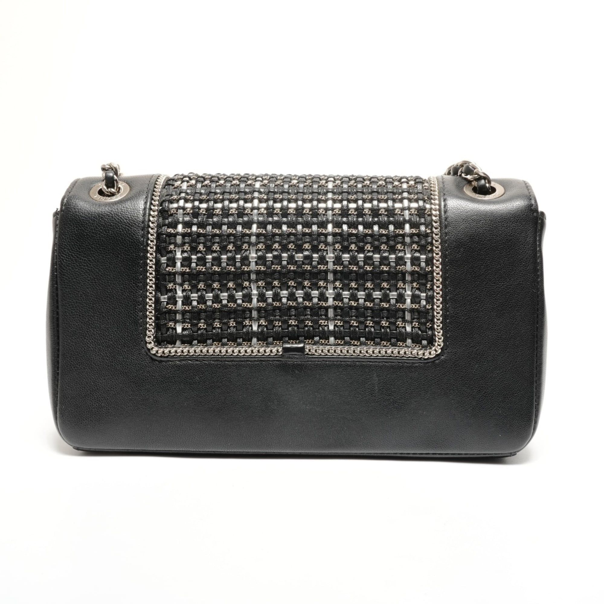 Chanel Chanel Lambskin Double Flap Check Shoulder Bag, Black Size ONE SIZE - 2 Thumbnail