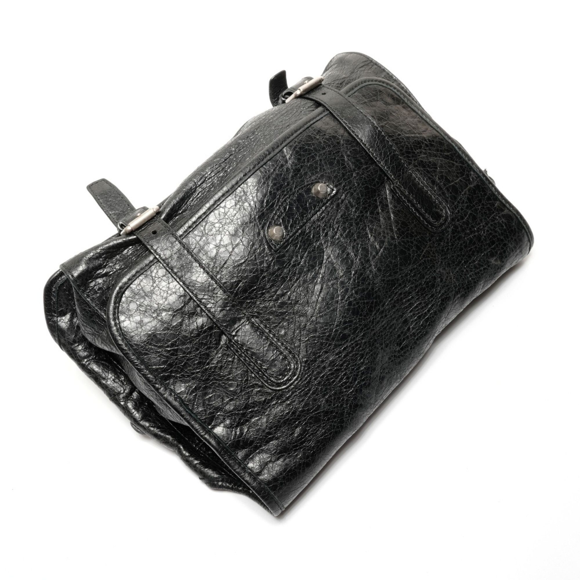 Balenciaga Balenciaga body bag, wrinkled finish, shoulder black. Size ONE SIZE - 8 Thumbnail